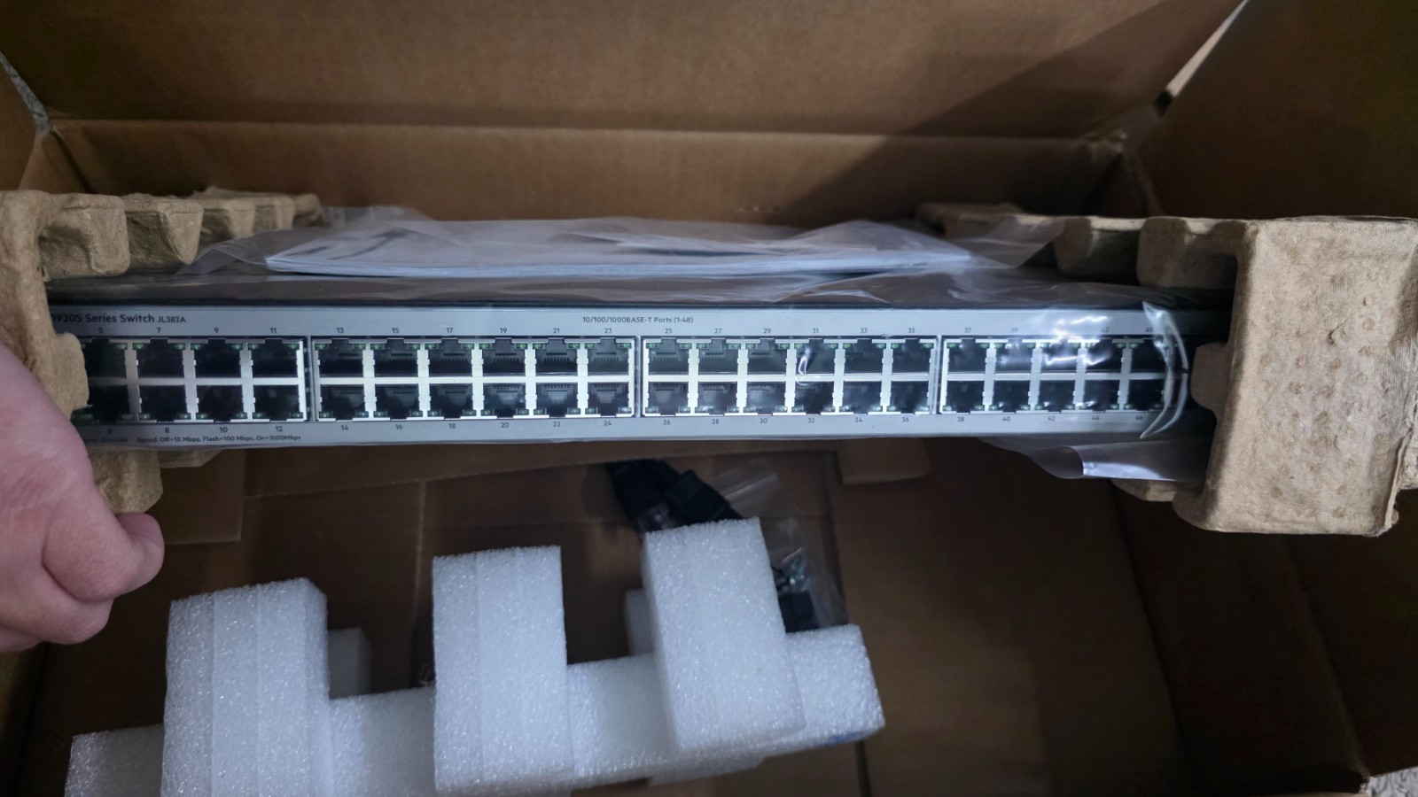 NEW HPE 1920S 48G 4SFP Gigabit Ethernet Switch JL382A 48-Port + 4 SFP