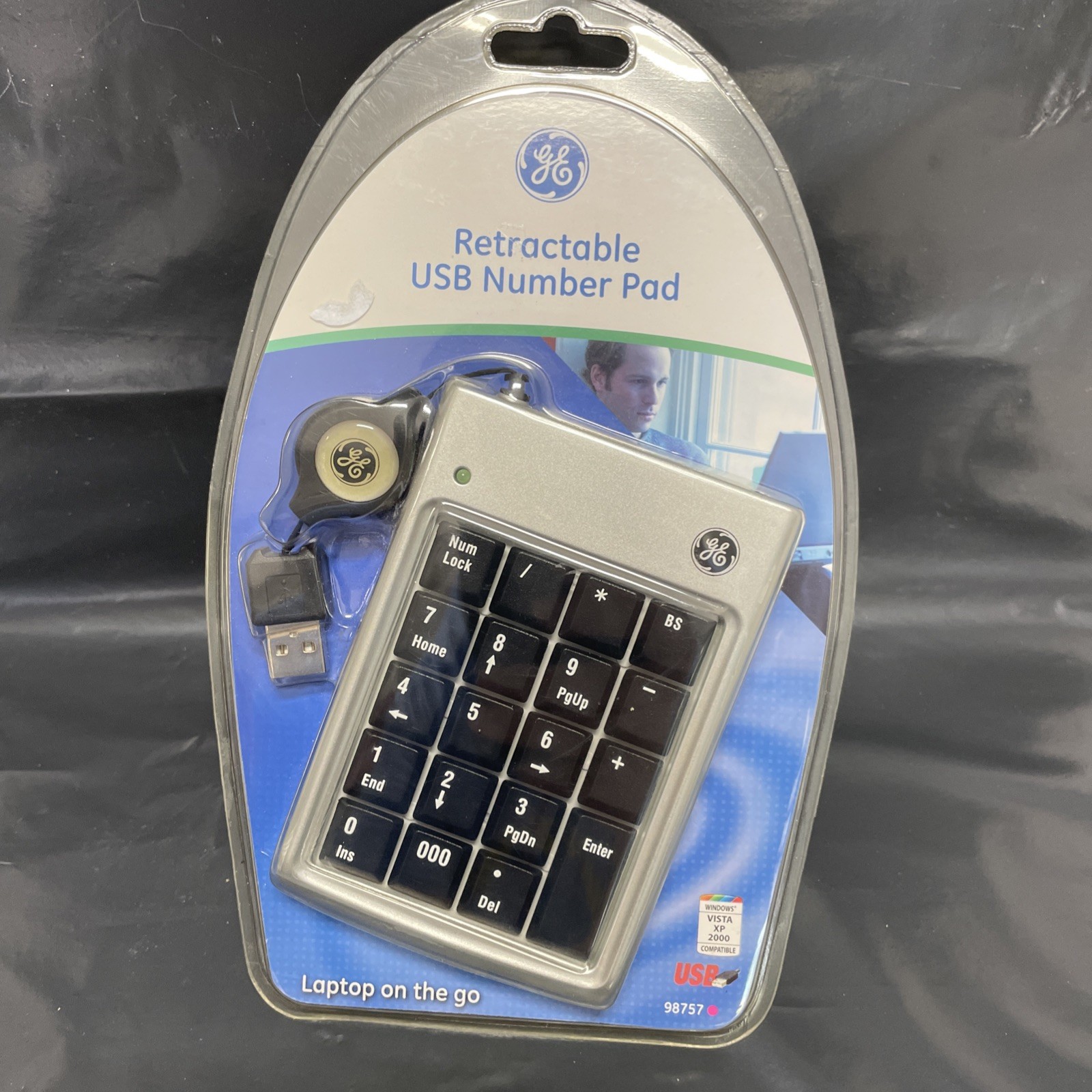 GE HO98757 Wired numberpad number pad num Keyboard 98757 Retractable USB (New)
