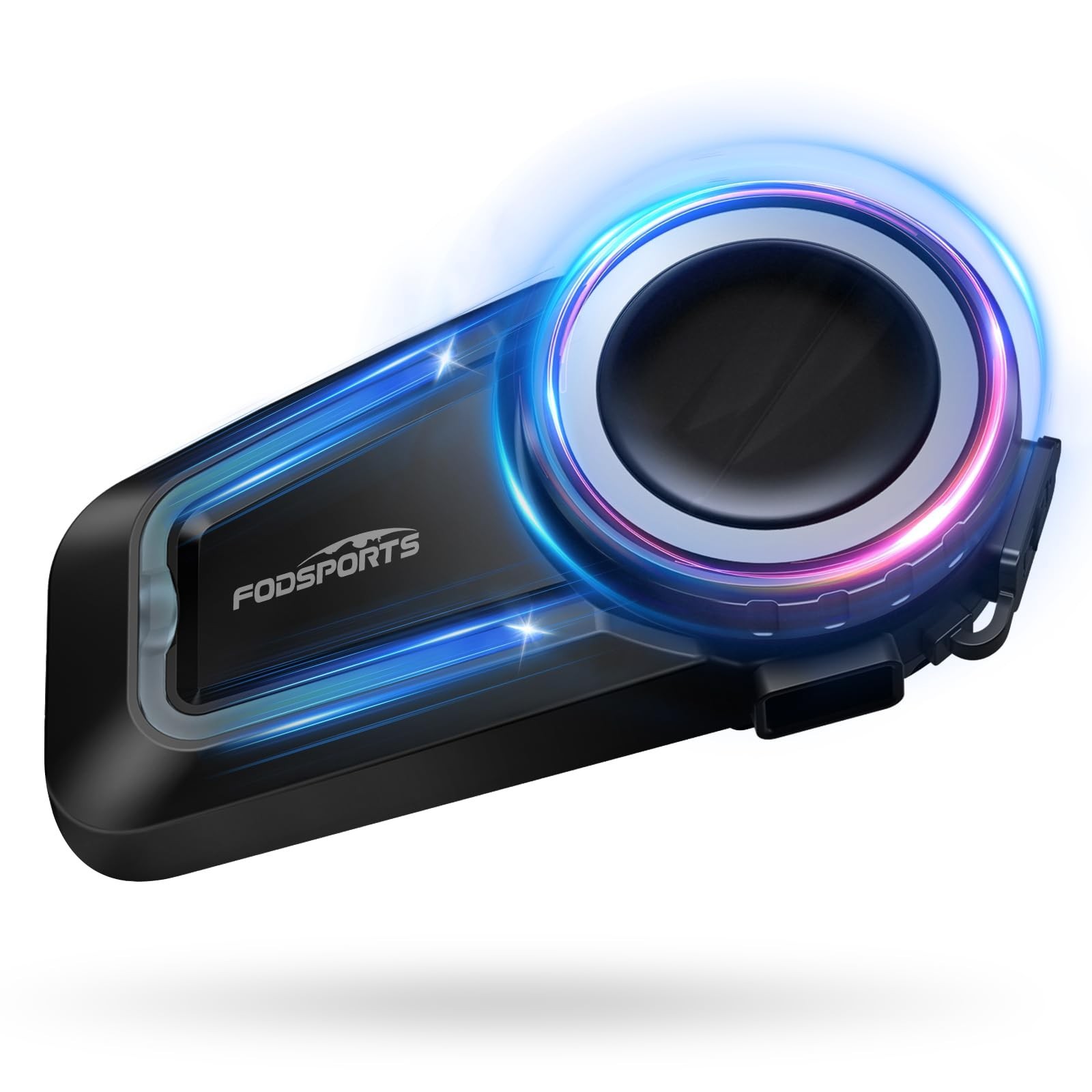 Fodsports FX7 10-Rider Mesh Motorcycle Bluetooth Headset, Hand-Free APP Contr...