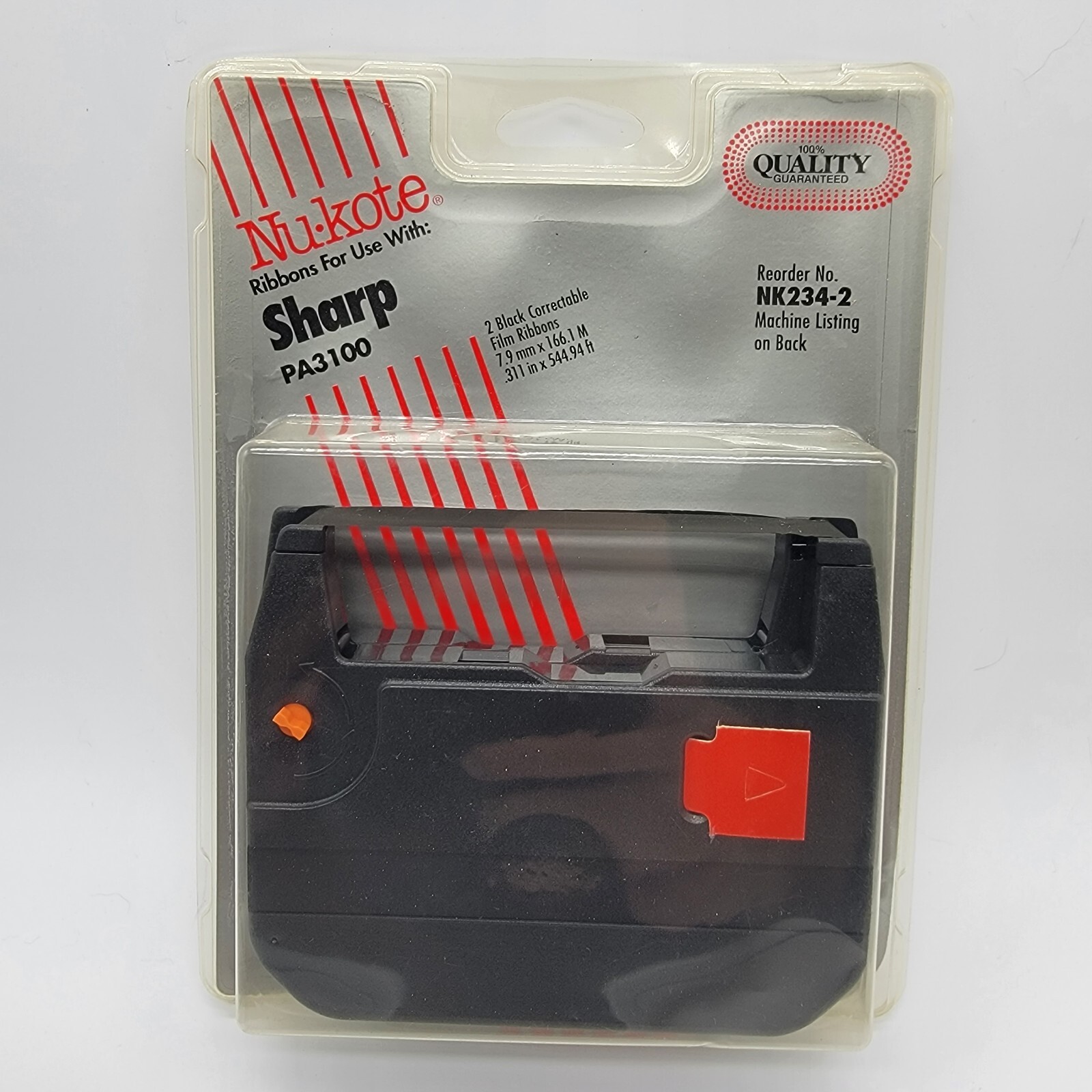 Nu-Kote Ribbon NK234-2,  Sharp PA3100 2 Ribbons Brand New 