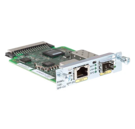 Cisco EHWIC-1GE-SFP-CU GbE SFP RJ45 Ports Enhanced High-Speed WAN Card