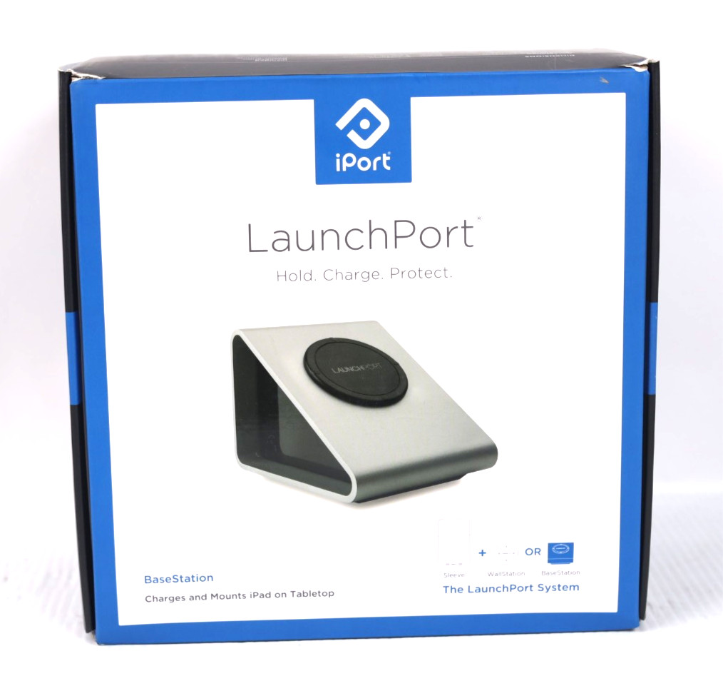 iPort 70141 LaunchPort iPad Wireless Charging System Base Station Silver w635