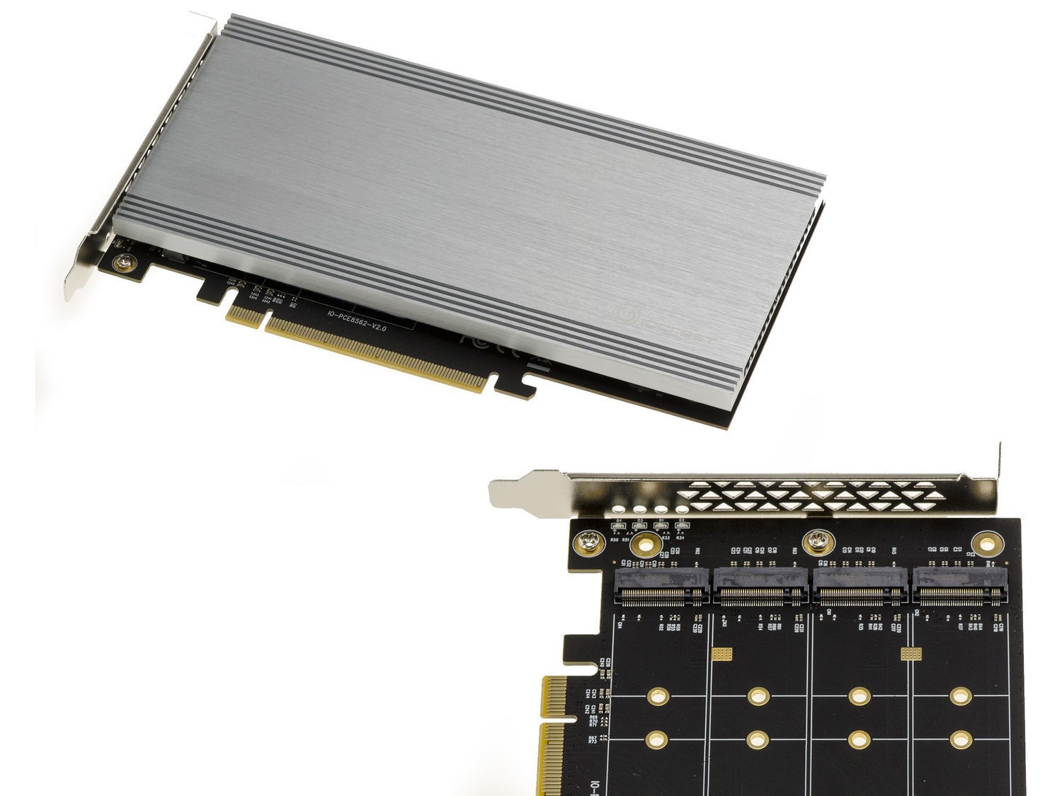 Pcie 3.1 16x Controller Card for 4 NVMe M.2 SSD - 4x M.2 NGFF - ASM2824
