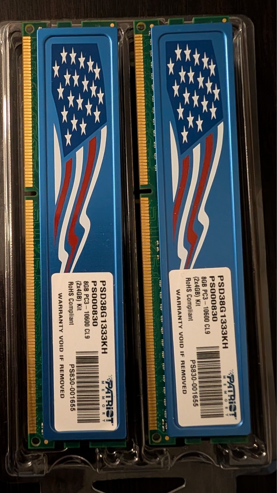 Patriot G2 8GB (TWO 4GB Sticks) DDR3 1333MHz PC3-10600 Desktop RAM Kit - Tested