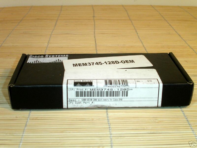 NEW Cisco MEM3745-128D 128MB RAM for 3745 Router SEALED
