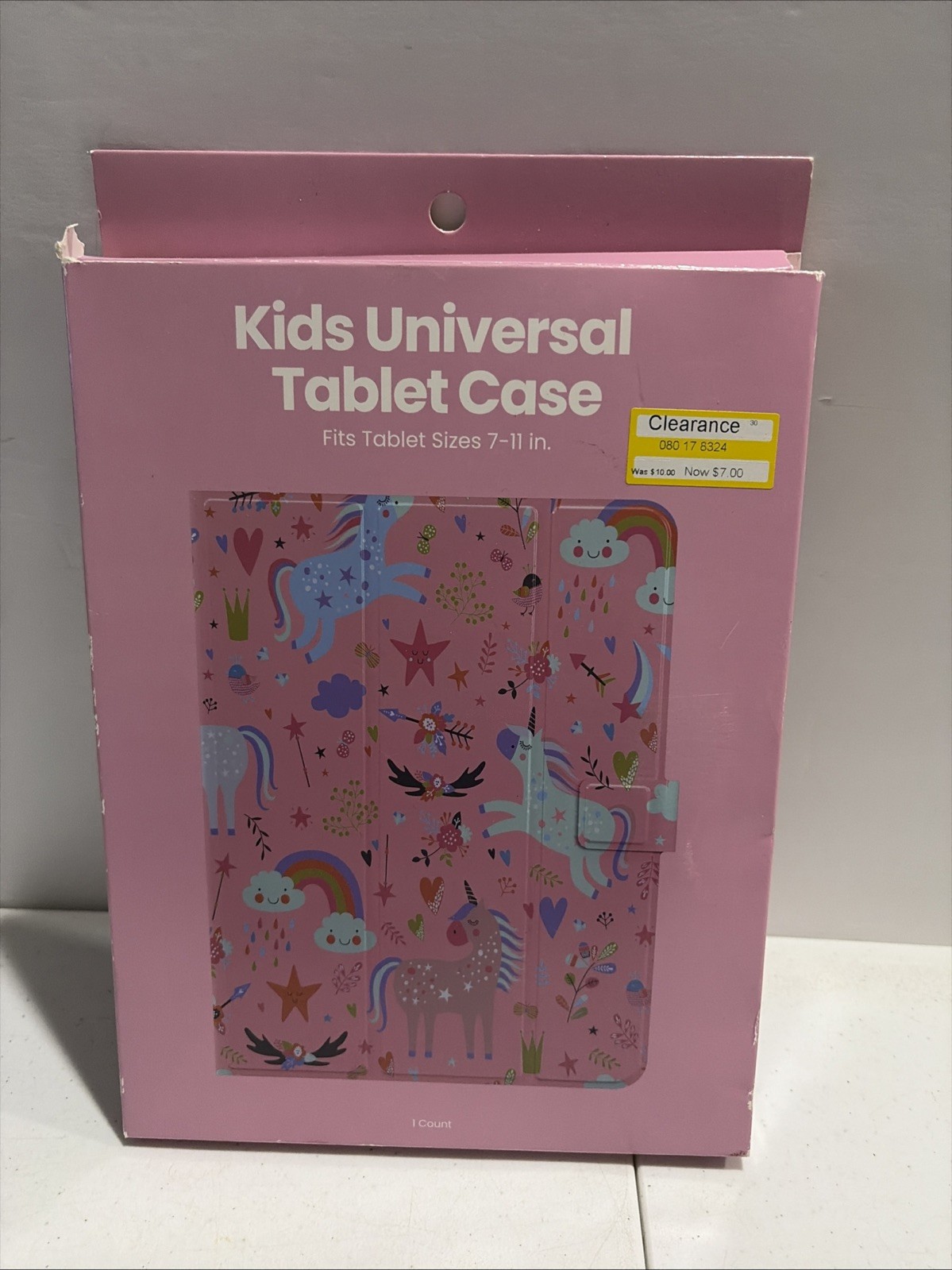 GEMS Kids Unicorns Universal Tablet Case Pink Blue Fits Up to 11"