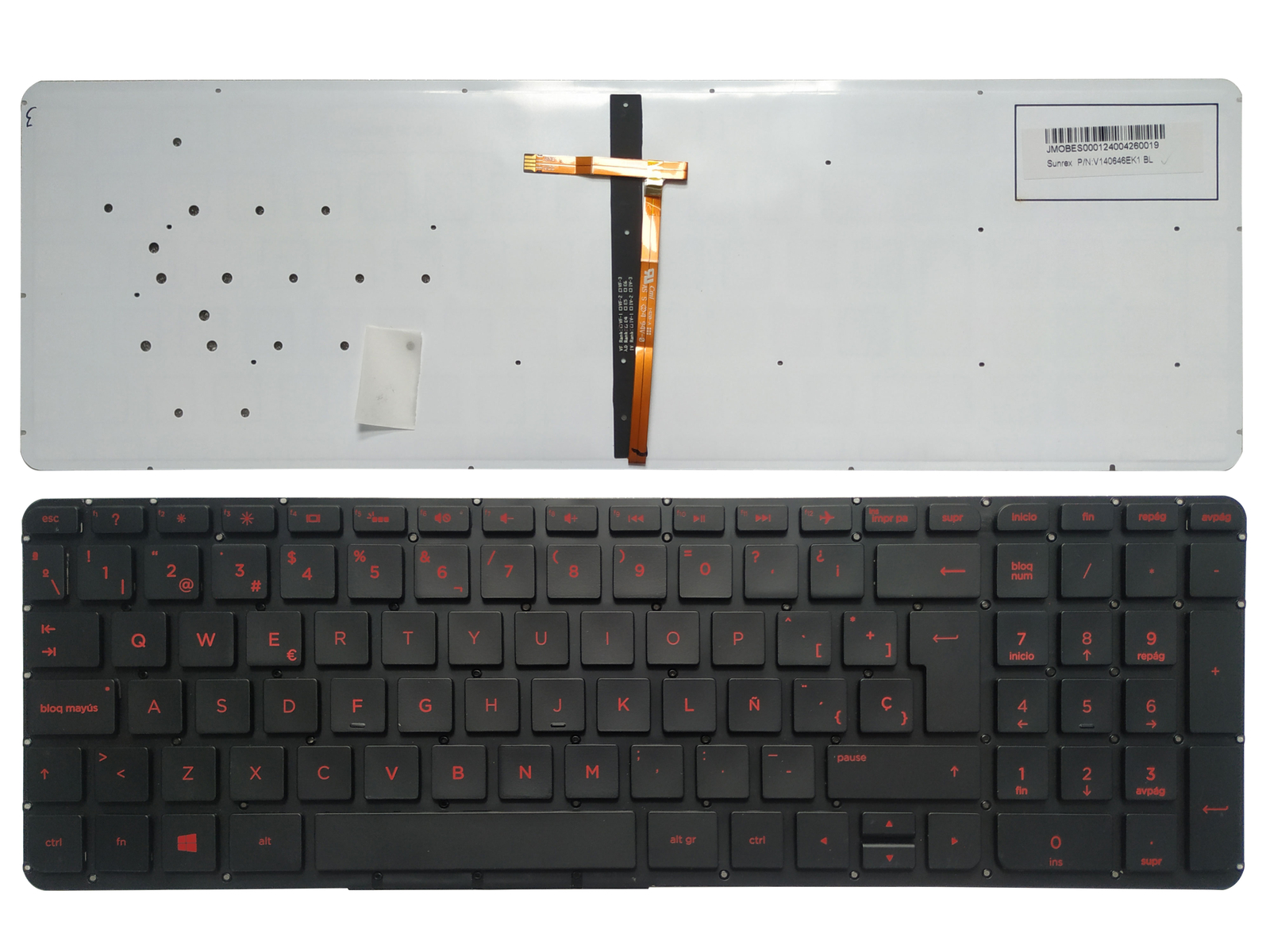 For HP Envy 15-K 17-K 17-K000 M7-K M7-K000 15-V 15T-V Latin Spanish Keyboard