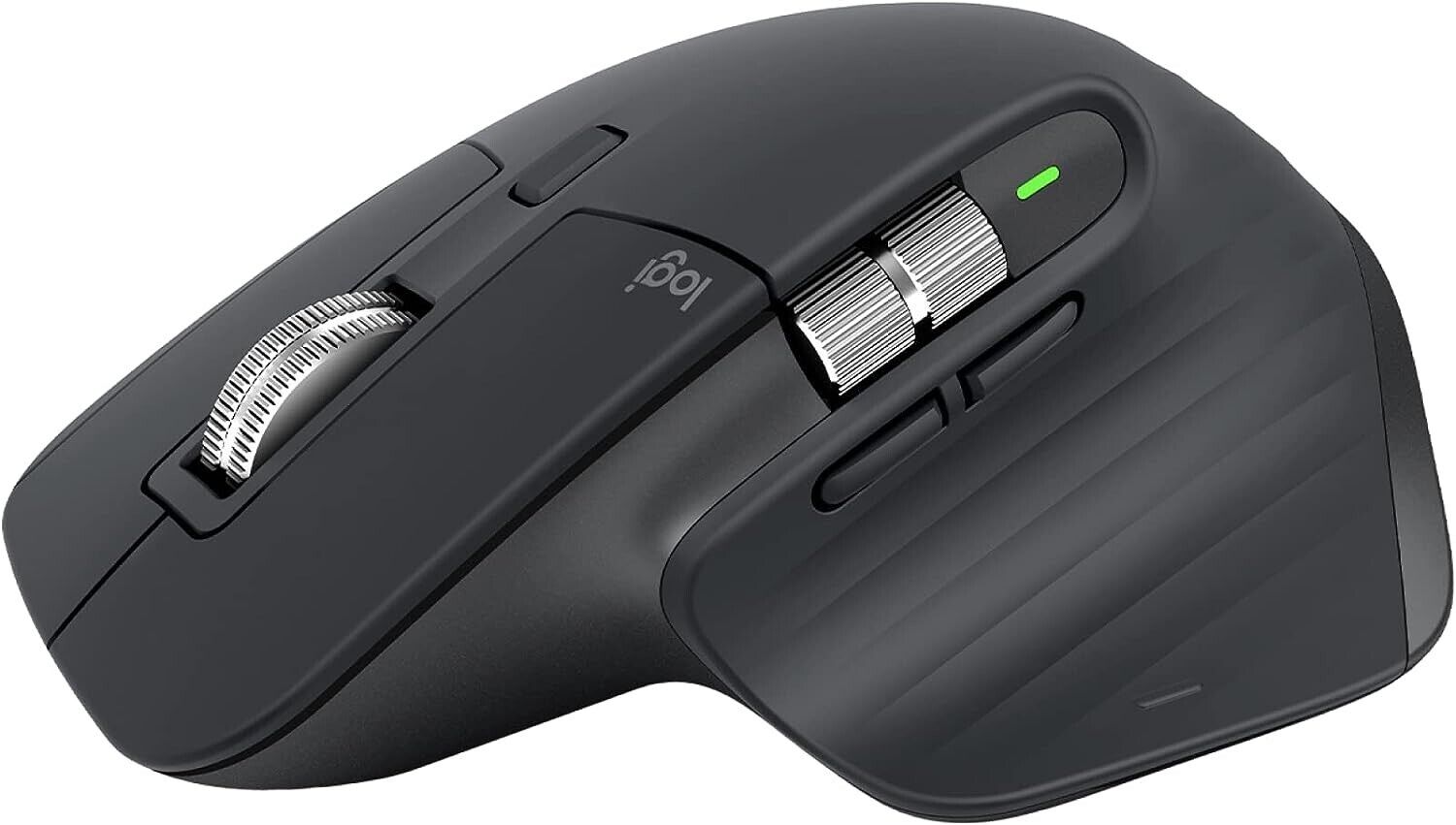 Logitech MX Master 3S Wireless Mouse 8K DPI Track on Glass USB-C Bluetooth Black