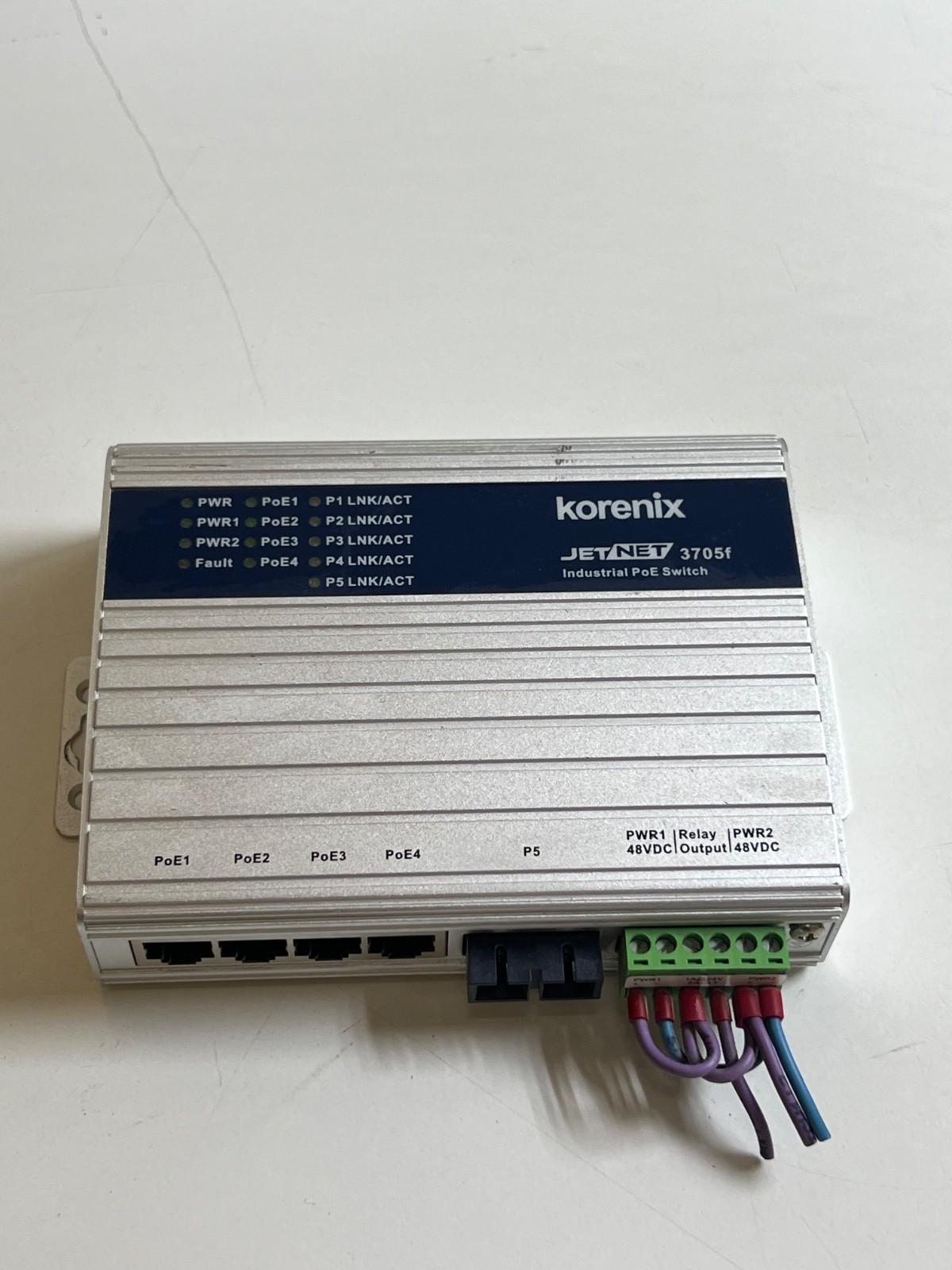 Korenix JetNet 3705f-m Industrial PoE Switch