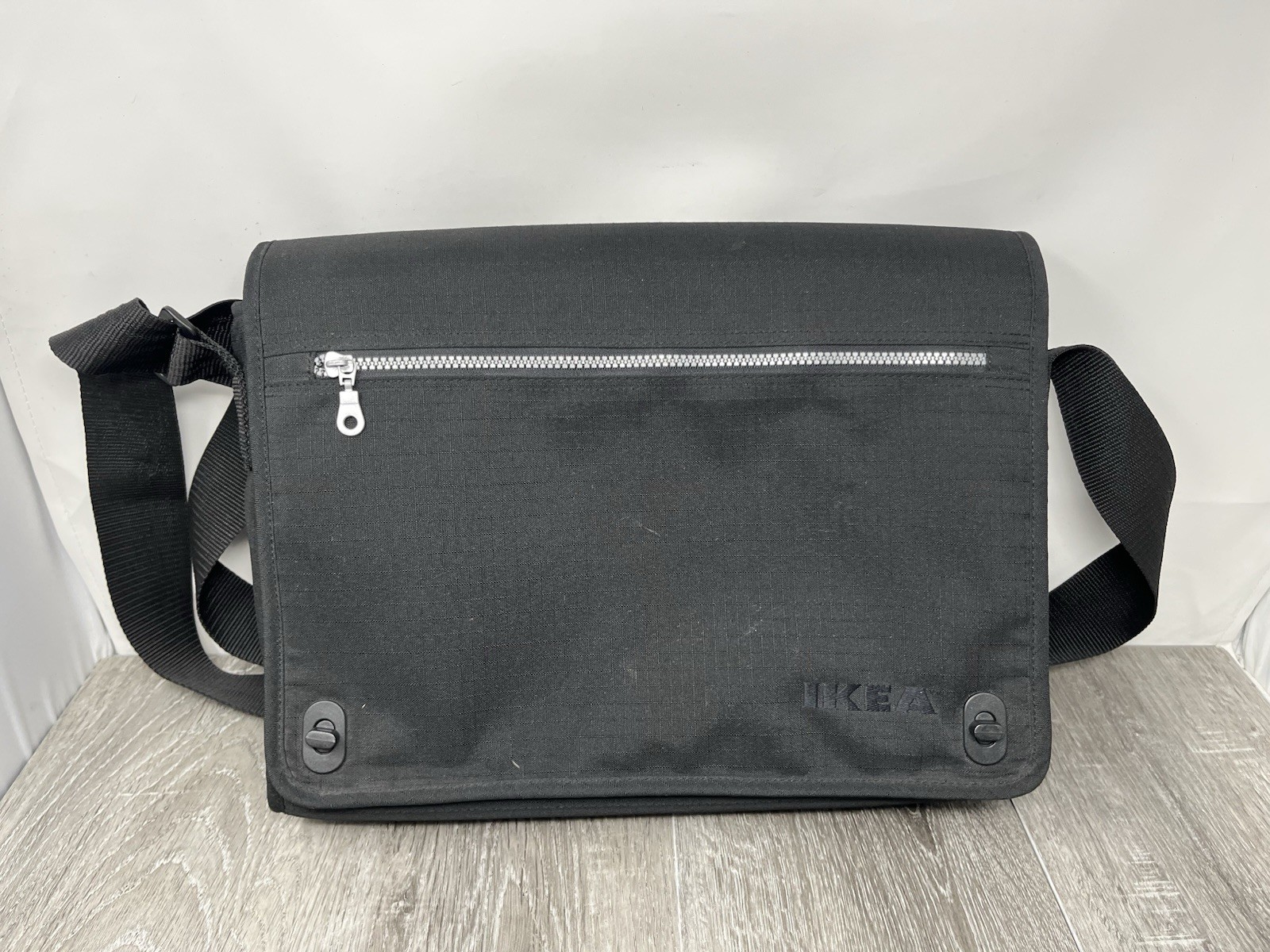 Ikea Black Messenger Bag Computer Laptop Carry Charger