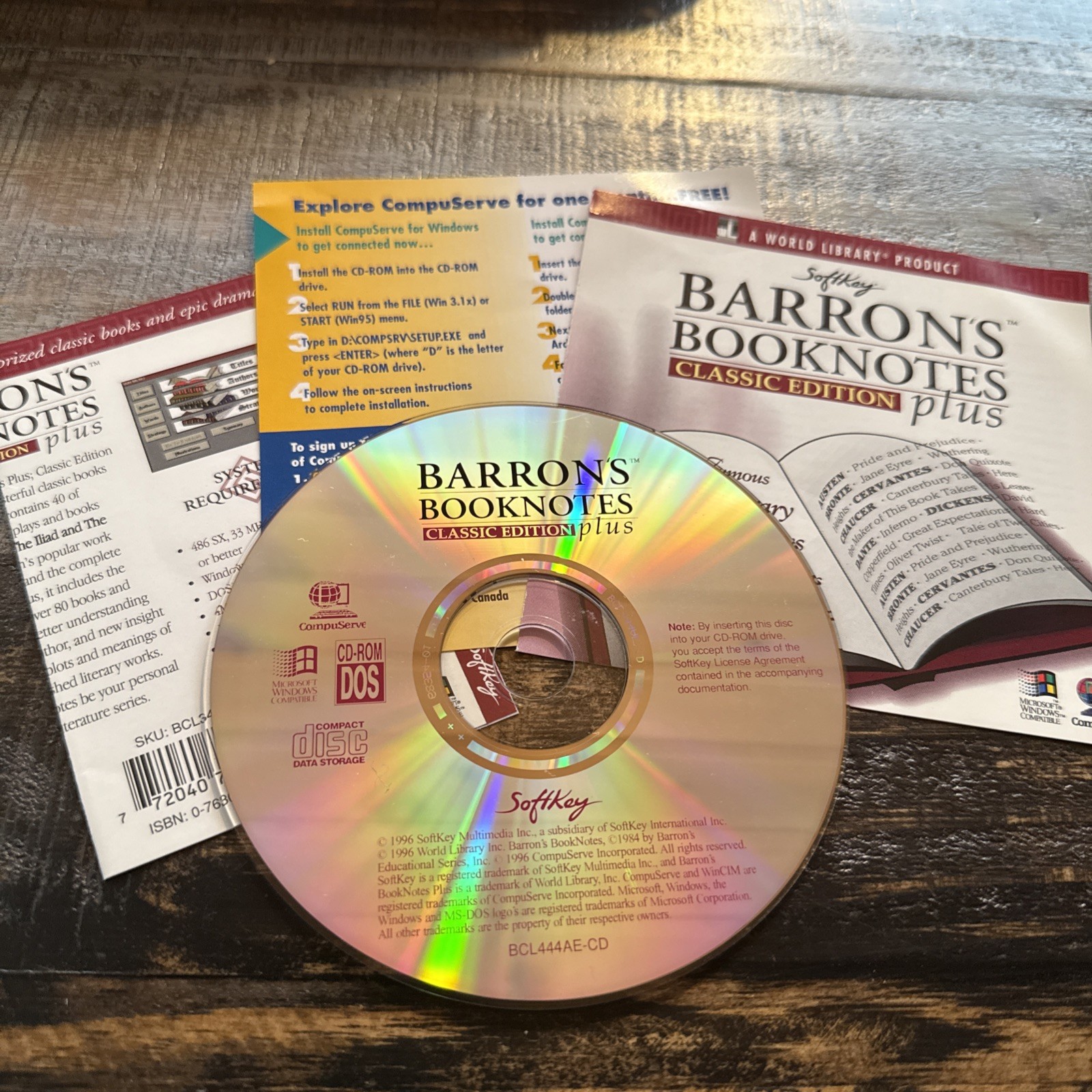 Barron’s Booknotes Classic Edition Plus CD-ROM