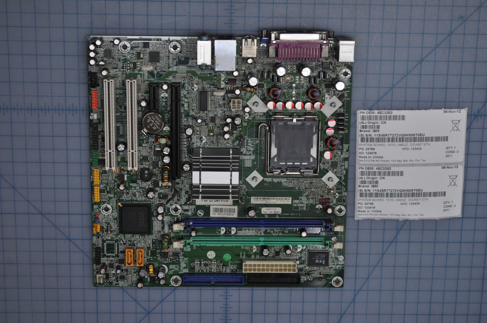 IBM SYSTEM BOARD INTEL 946GZ LGA775 CELERON PENTIUM 4 GRADE B 45C3282