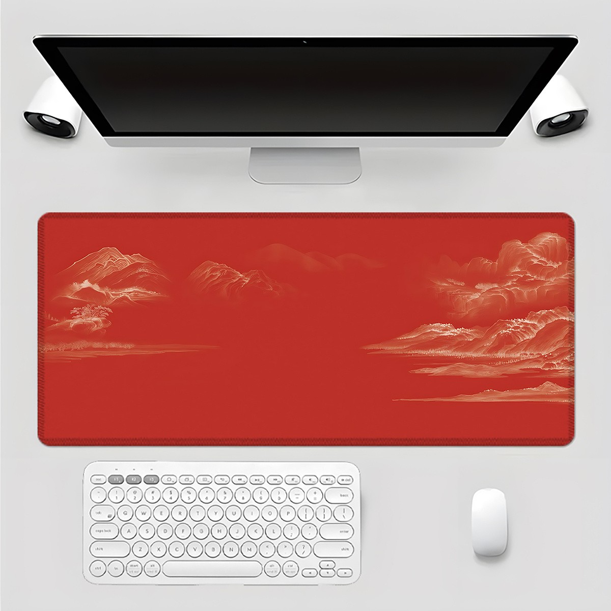 1pc 2D Printed Mouse Pad, Gaming Mat, And Desk Pad Features Stylish And Exquis