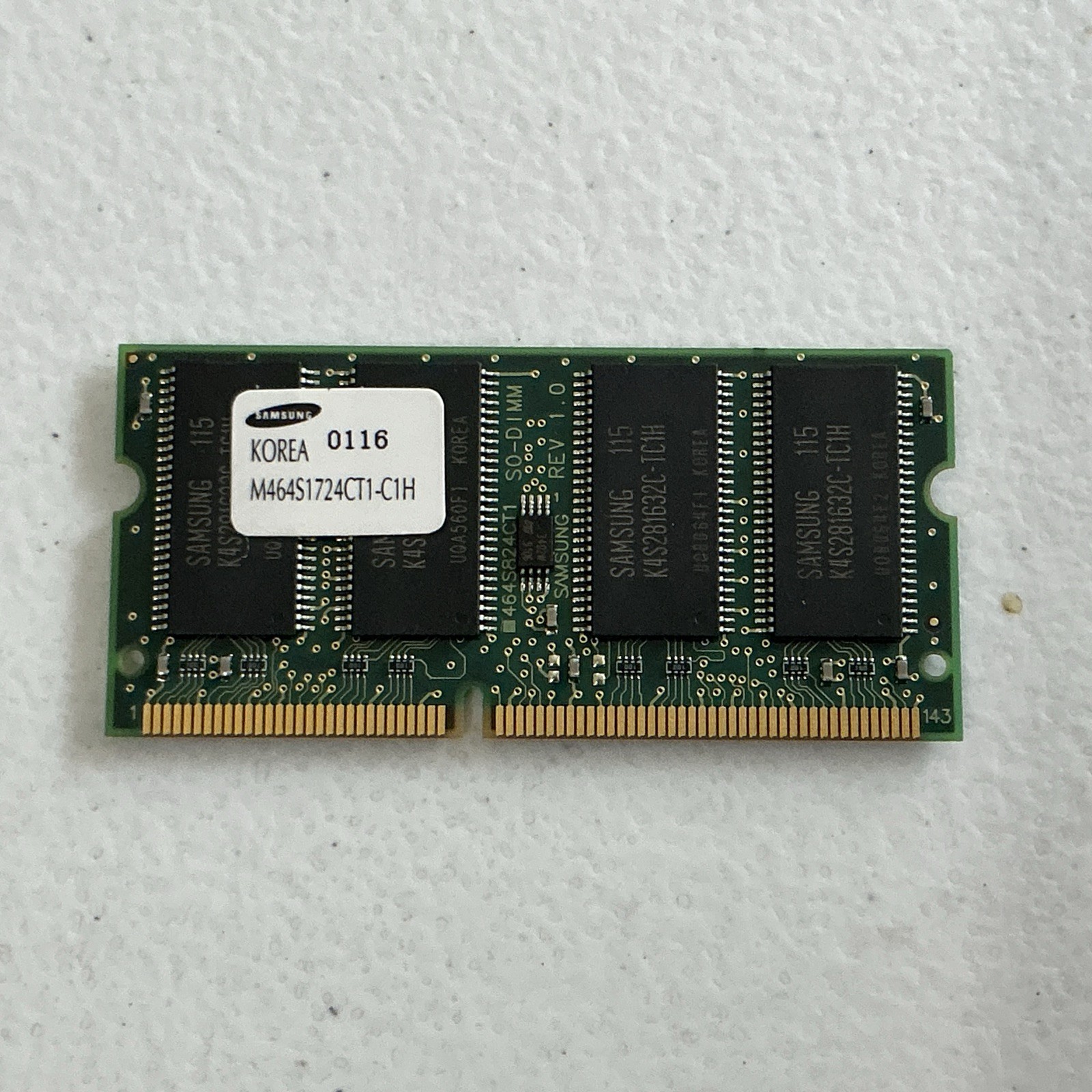 Samsung 128MB PC 100Mhz LAPTOP MEMORY RAM PC100 PC-100 168 pin