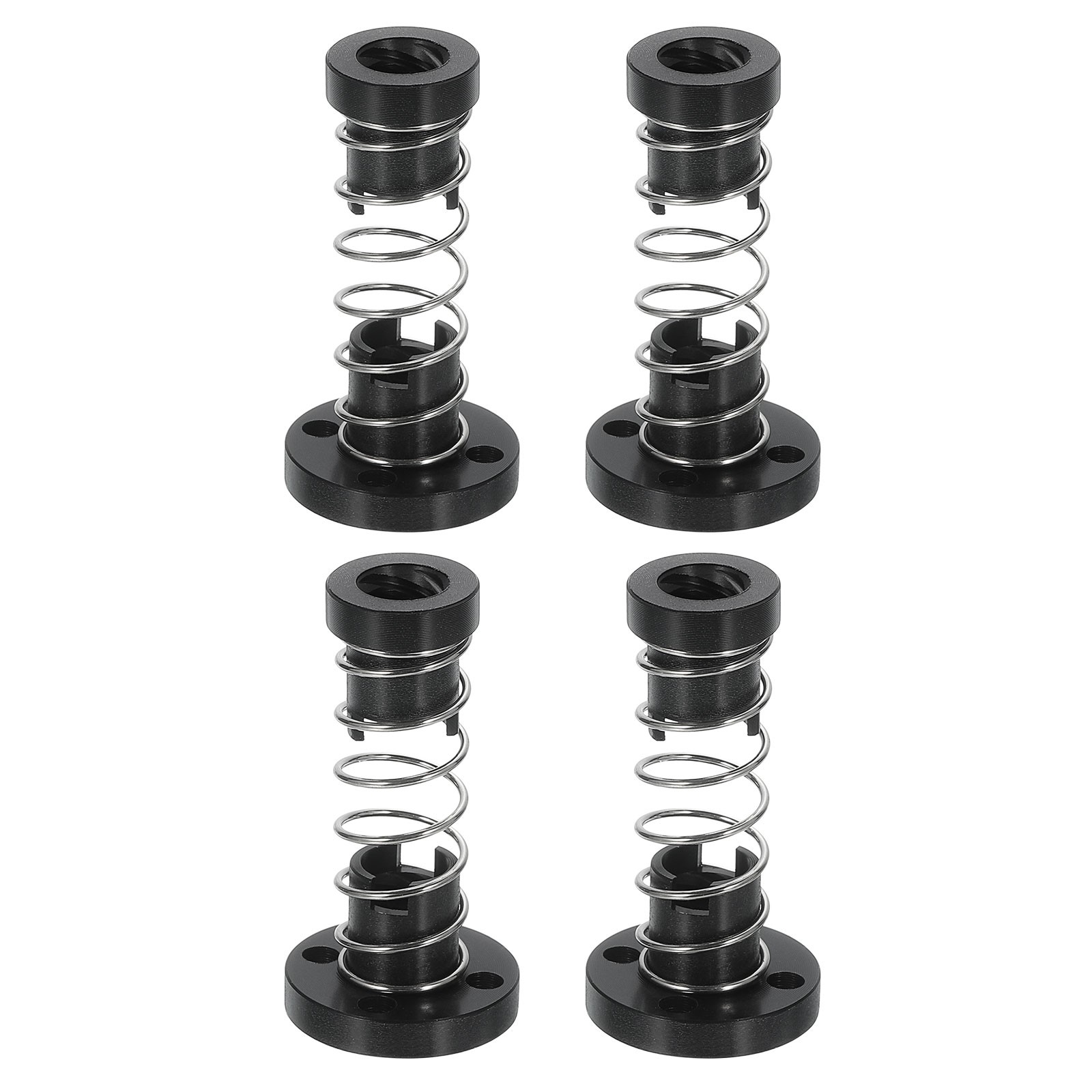 4Pcs Anti Backlash Spring Loaded Nut(2mm Pitch, 4 Start, 8mm Lead, 3.5mm Hole)