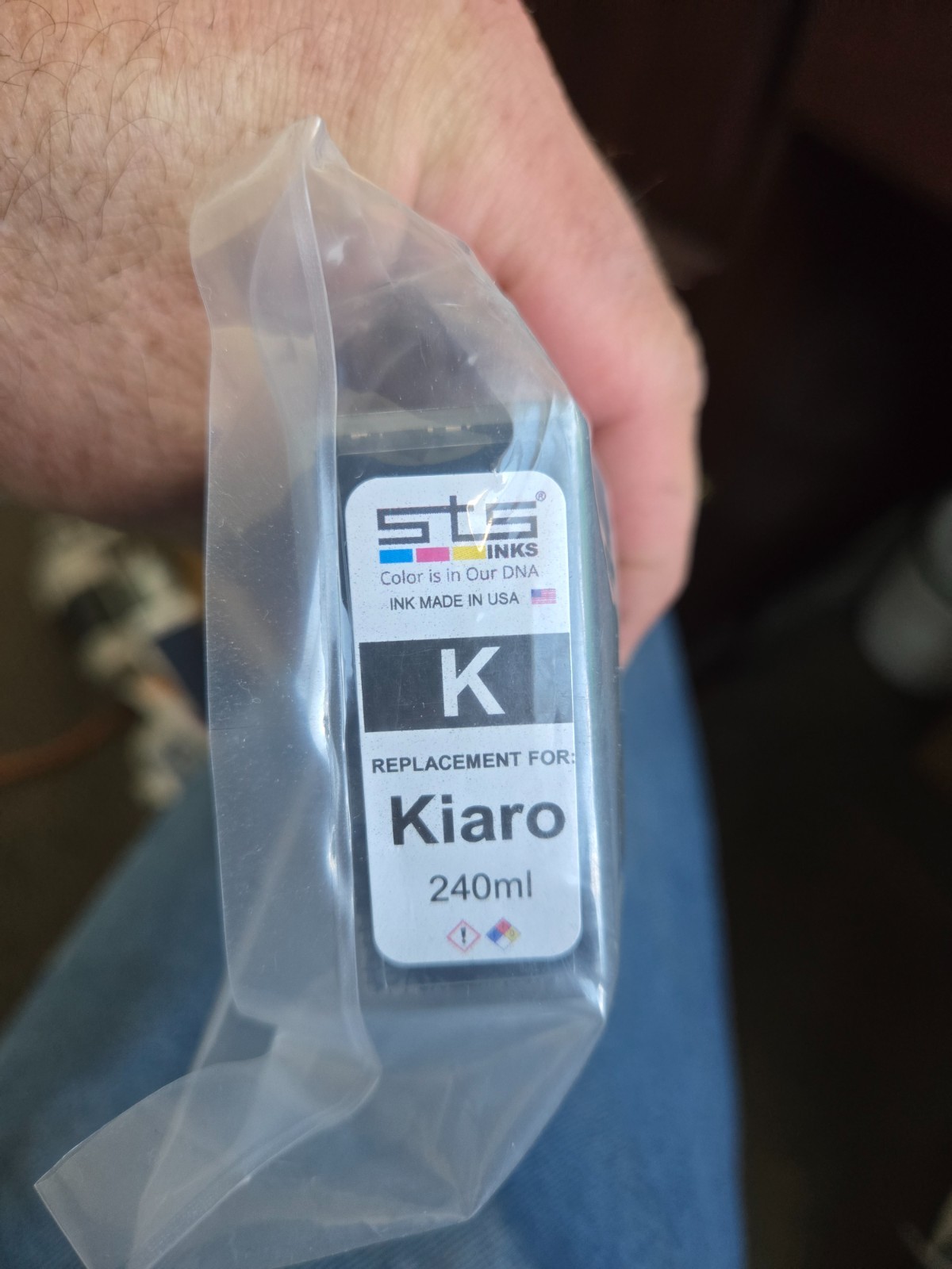 STS Inks, K, Replacement for Kiaro, 3AD003K0602