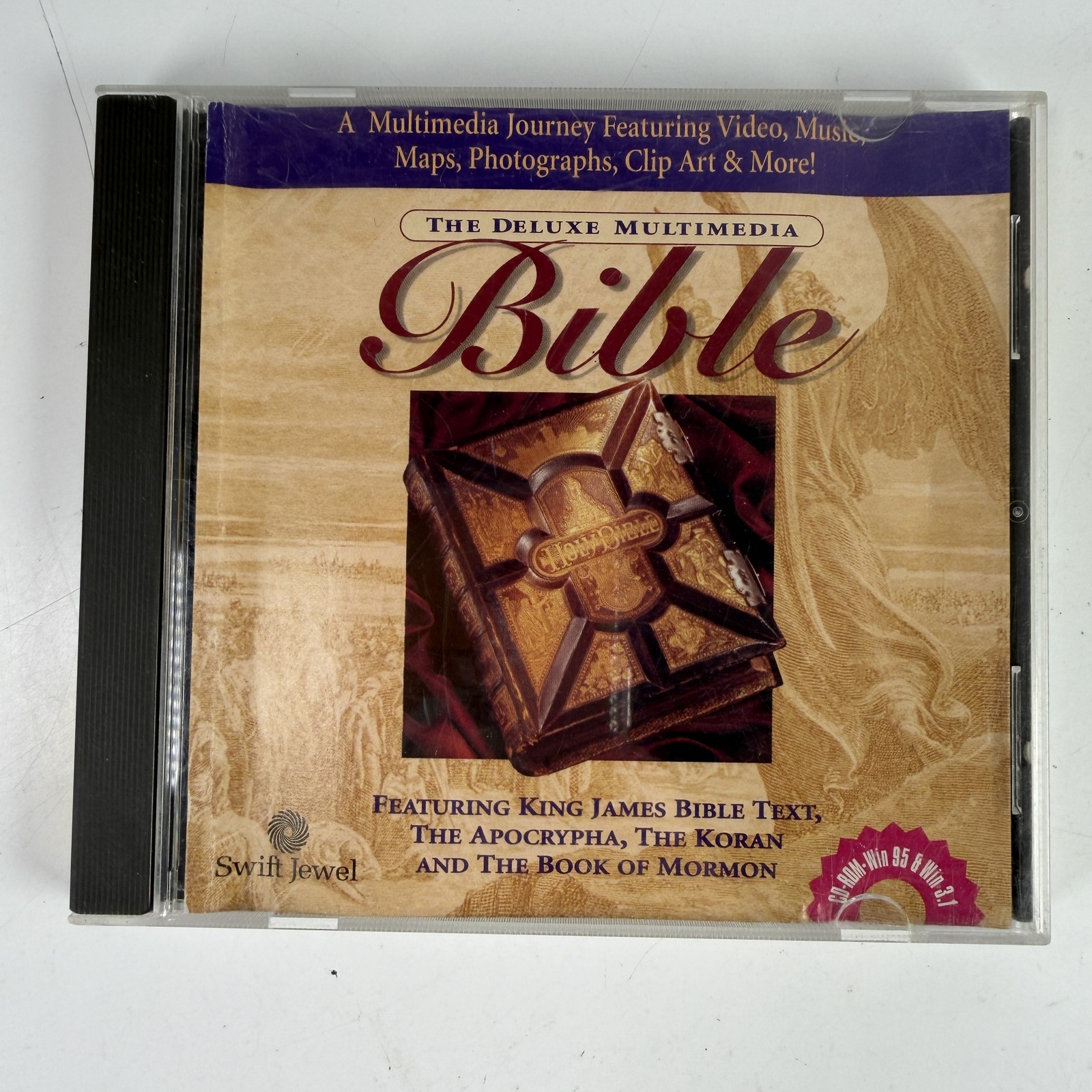The Deluxe Multimedia Bible CD-ROM Swift Jewel King James Apocrypha Koran Mormon