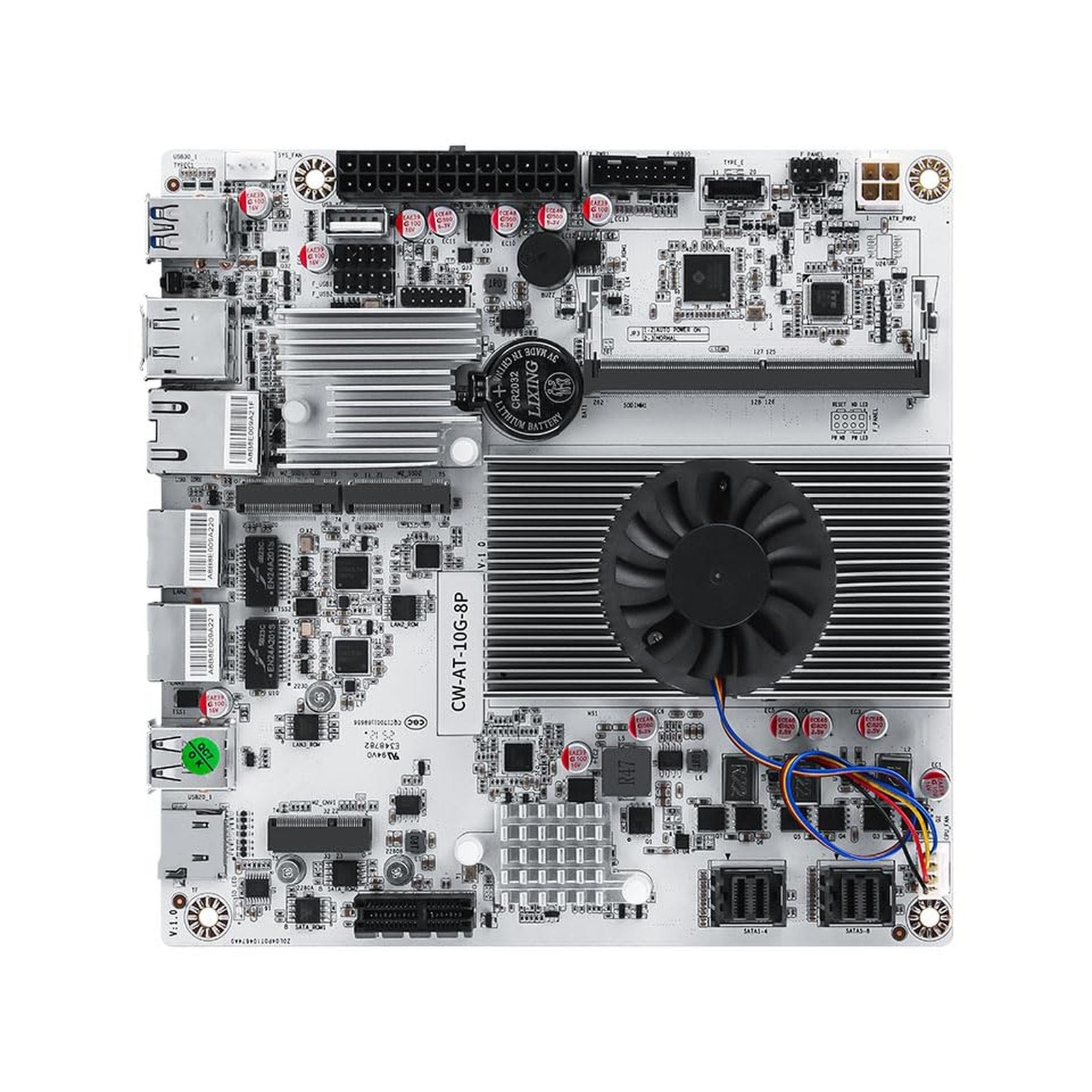 8-Bay NAS Mini ITX 10Gbps NAS Motherboard Adaptable to Support 8sata One 10Gb...
