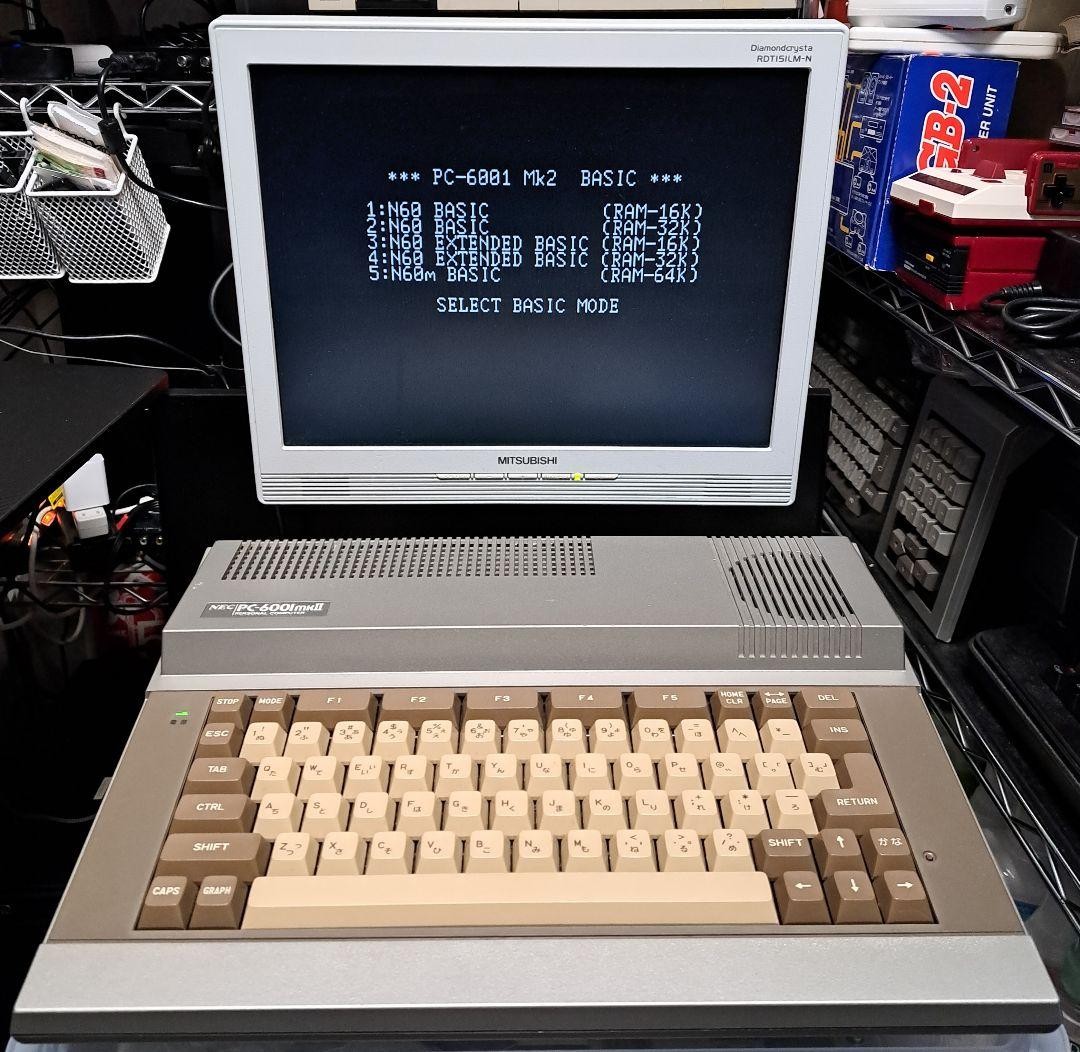 NEC PC-6001mkII P6 Vintage 8-bit Computer Tested Japan