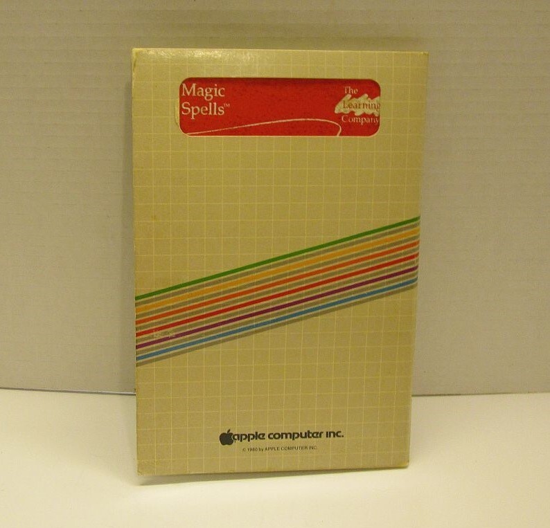 RARE Apple Special Delivery Version of Magic Spells by Learning Co. for Apple II