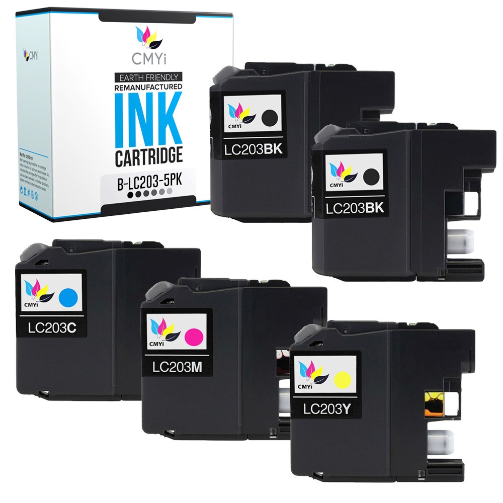 5PK Compatible LC203 XL Ink Cartridge fits Brother MFC-J485DW J880DW J5620DW