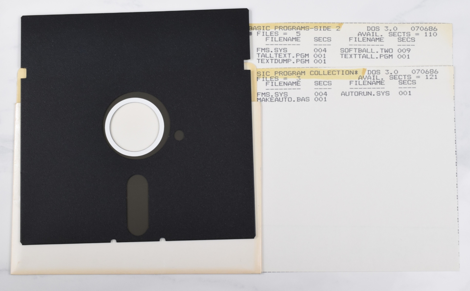 Vintage Computer Floppy Disk - Rare, Atari, Untested, As-Is (DOS 3.0)