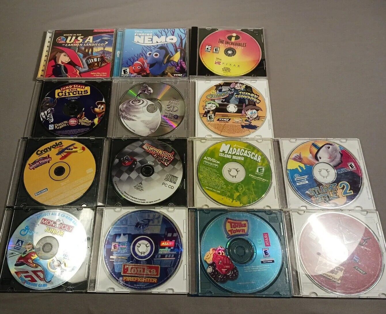 Vintage Kids Educational Computer PC CD-ROM Video Game LOT, 14 GAMES TOTAL