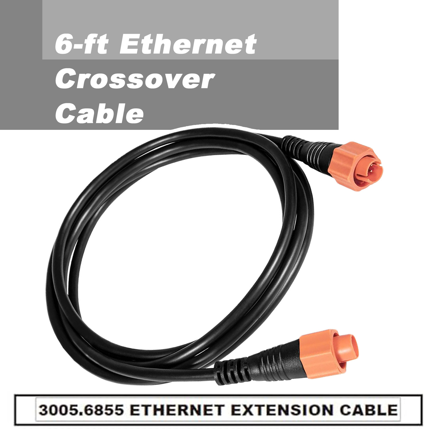 Replacement for Lowrance Ethernet Cable with 5 Pin Yellow Plugs 6Ft 000-0127-51