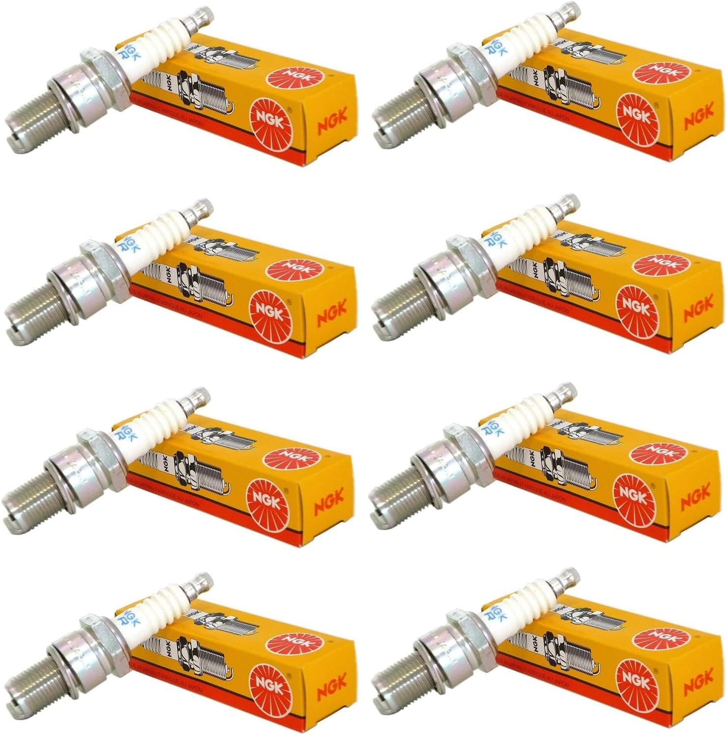 Set (8pcs) NGK V-Power Spark Plugs Stock 2771 Nickel Core Tip Standard 0.040in U