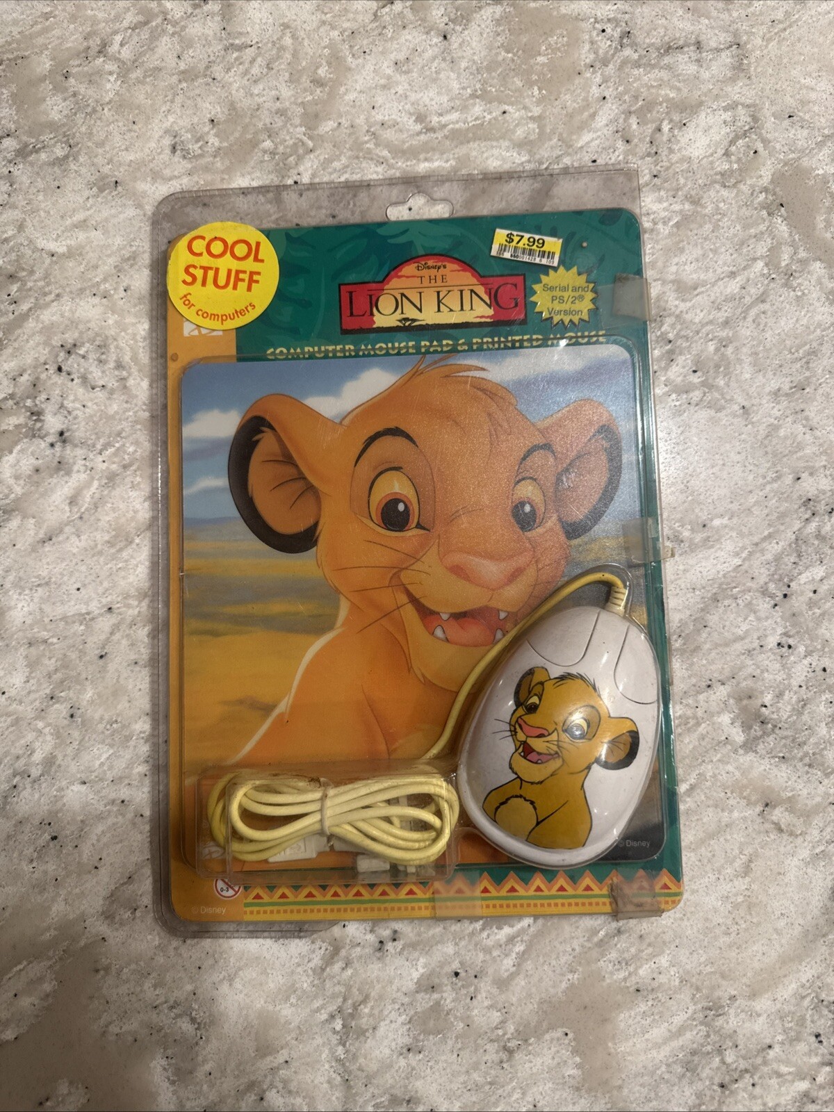 Disney Lion King Simba Computer Mouse and Simba Mouse Pad New in Package Bx45