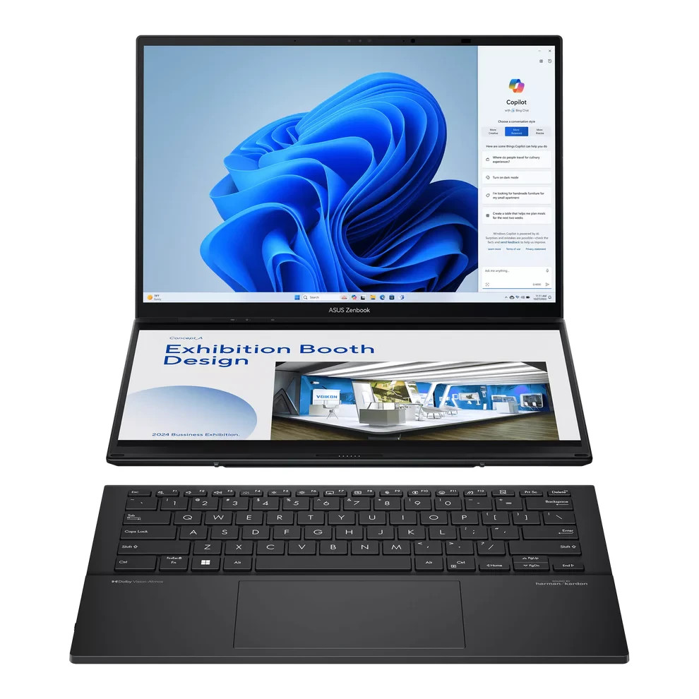 ASUS Zenbook DUO 14" Dual OLED Touch Laptop (Intel Core Ultra 9 285H, 32GB, 2TB)
