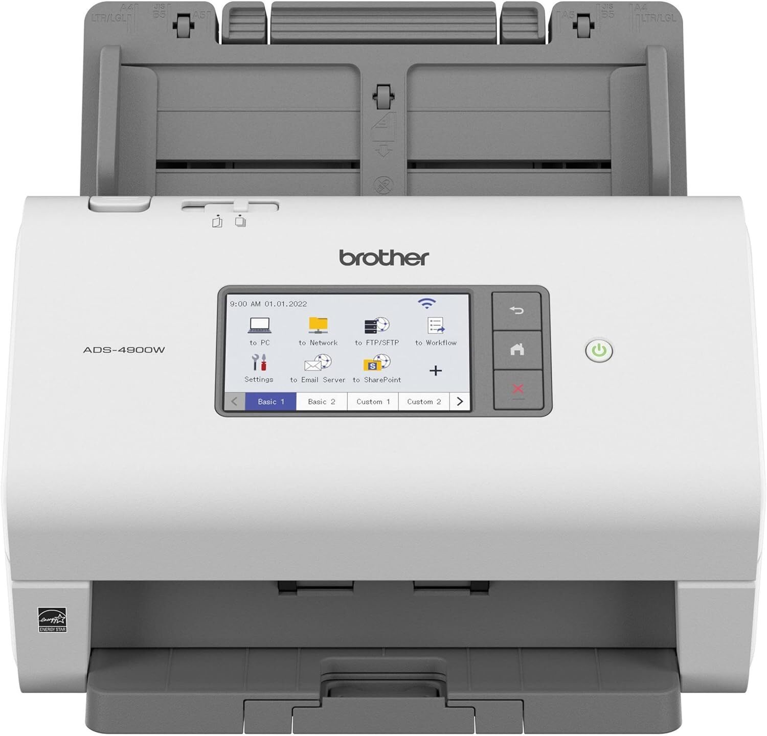 Brother ADS-4900W High-Speed Wireless Desktop Scanner, Used- Tray broken