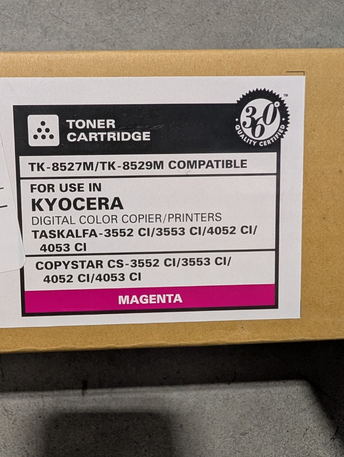 Magenta Toner TK-8527M TK-8529M for Kyocera TASKalfa 3552ci 3553ci
