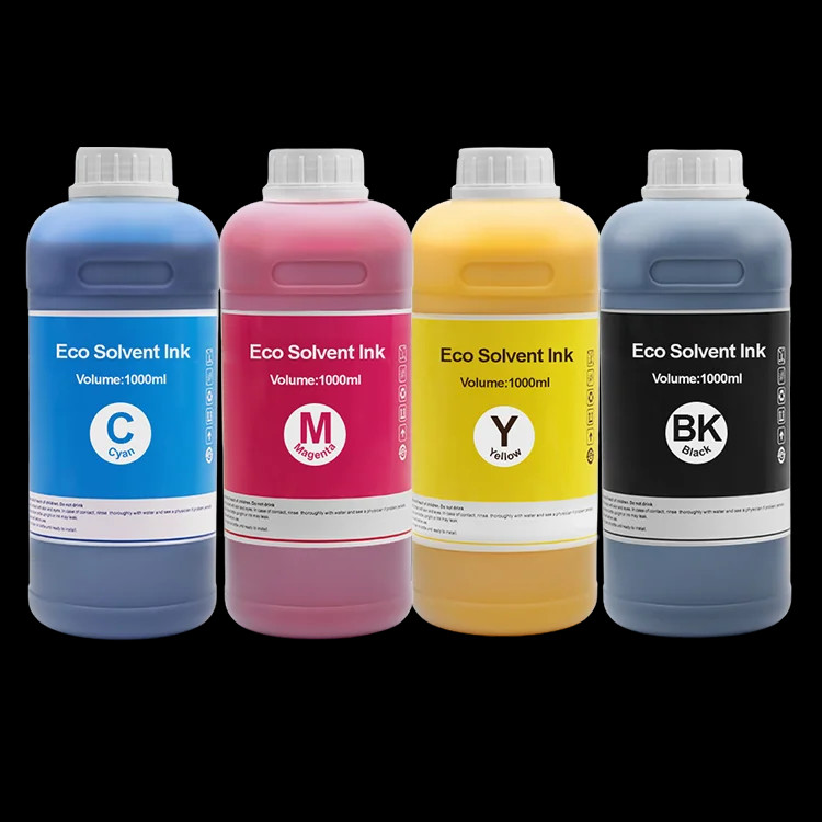 1000ML 4 Color Eco-Solvent Ink for Eps DX5 DX7 XP600 TX800 Inkjet Printer