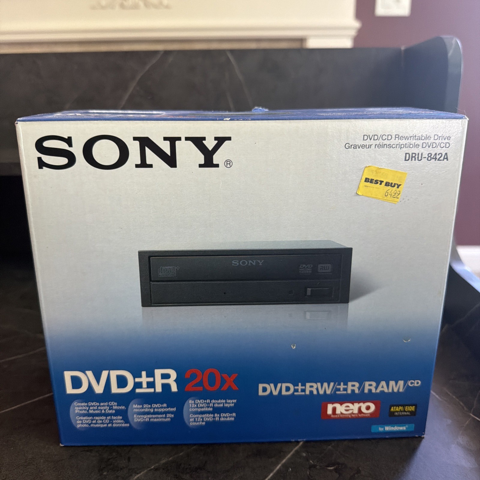 SONY DRU-V204A  DVD/CD Rewritable Drive Black Open Box
