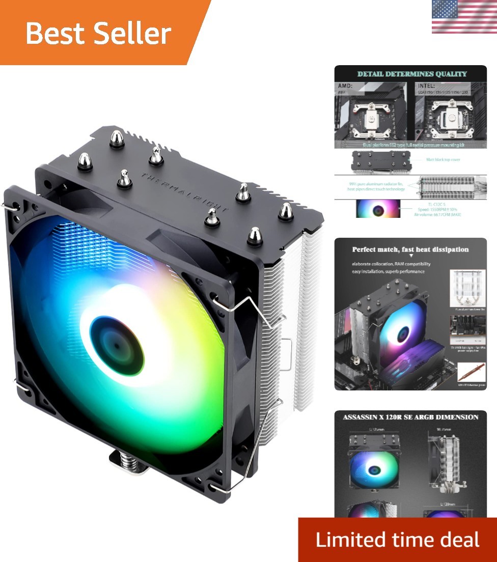 Assassin X120 SE ARGB Cooler with Advanced AGHP Tech - Ultimate Cooling Power
