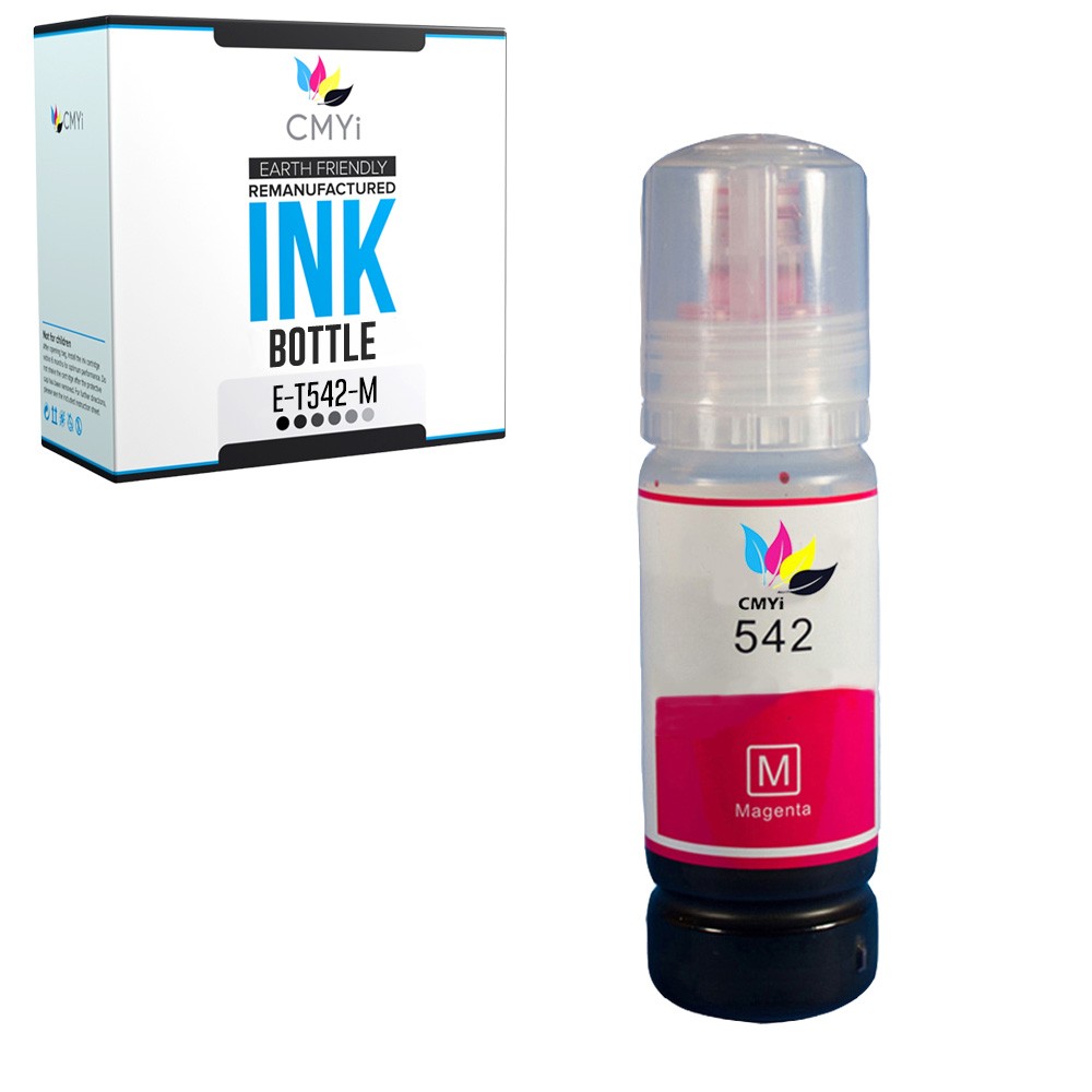 1-Pack CMYi Compatible Epson 542 Magenta Ink Bottles for EcoTank Pro ET-16600