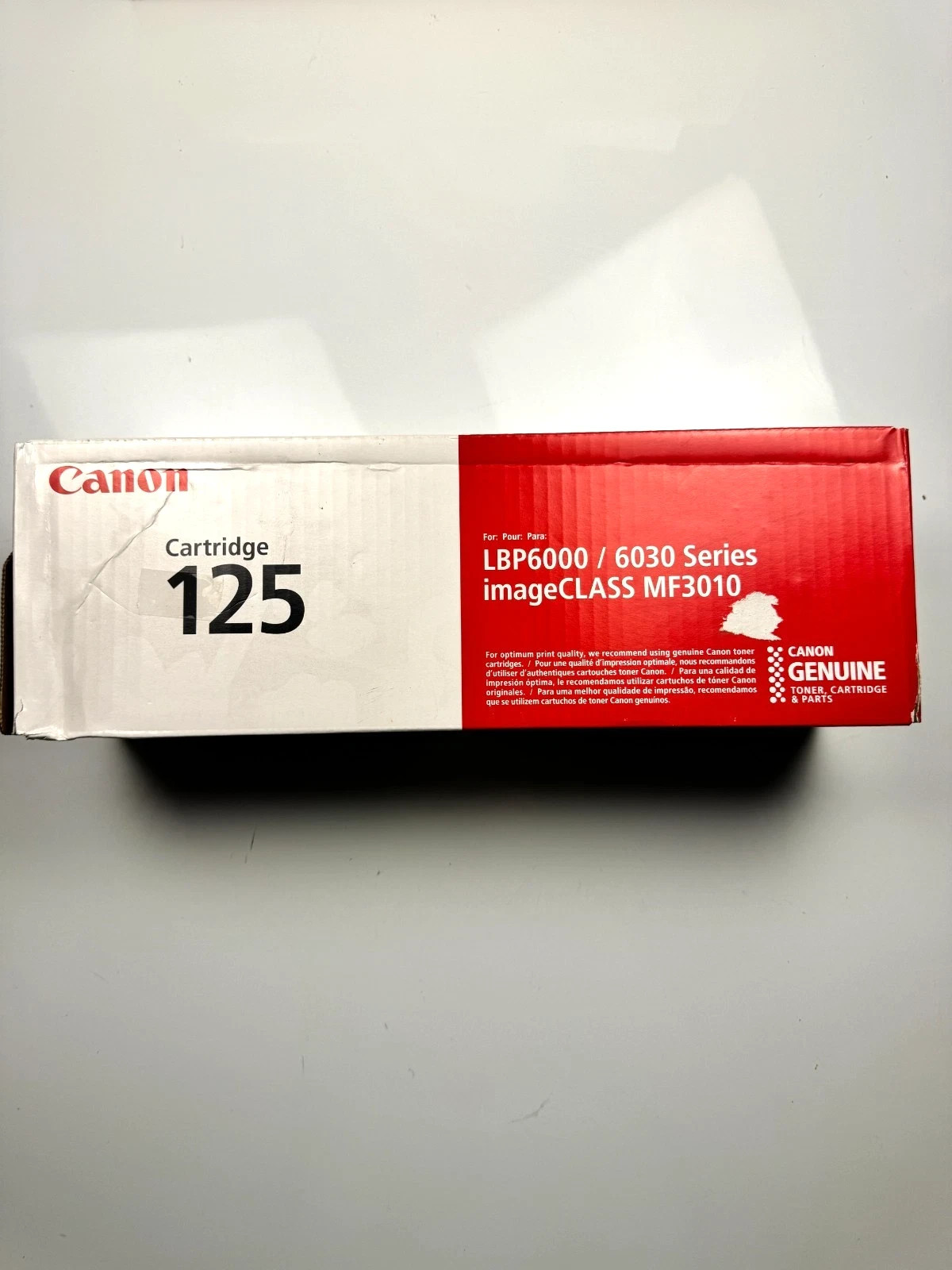 Genuine Canon 125 Black Toner Cartridge OEM