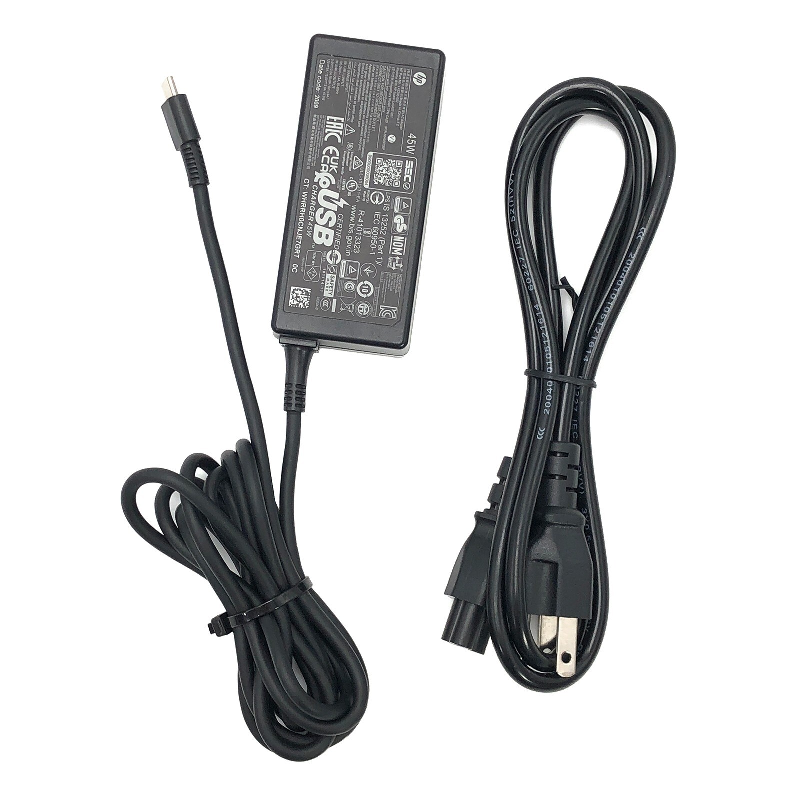 Genuine 45W 3A HP L43407-001 AC Laptop Adapter Charger USB-C OEM