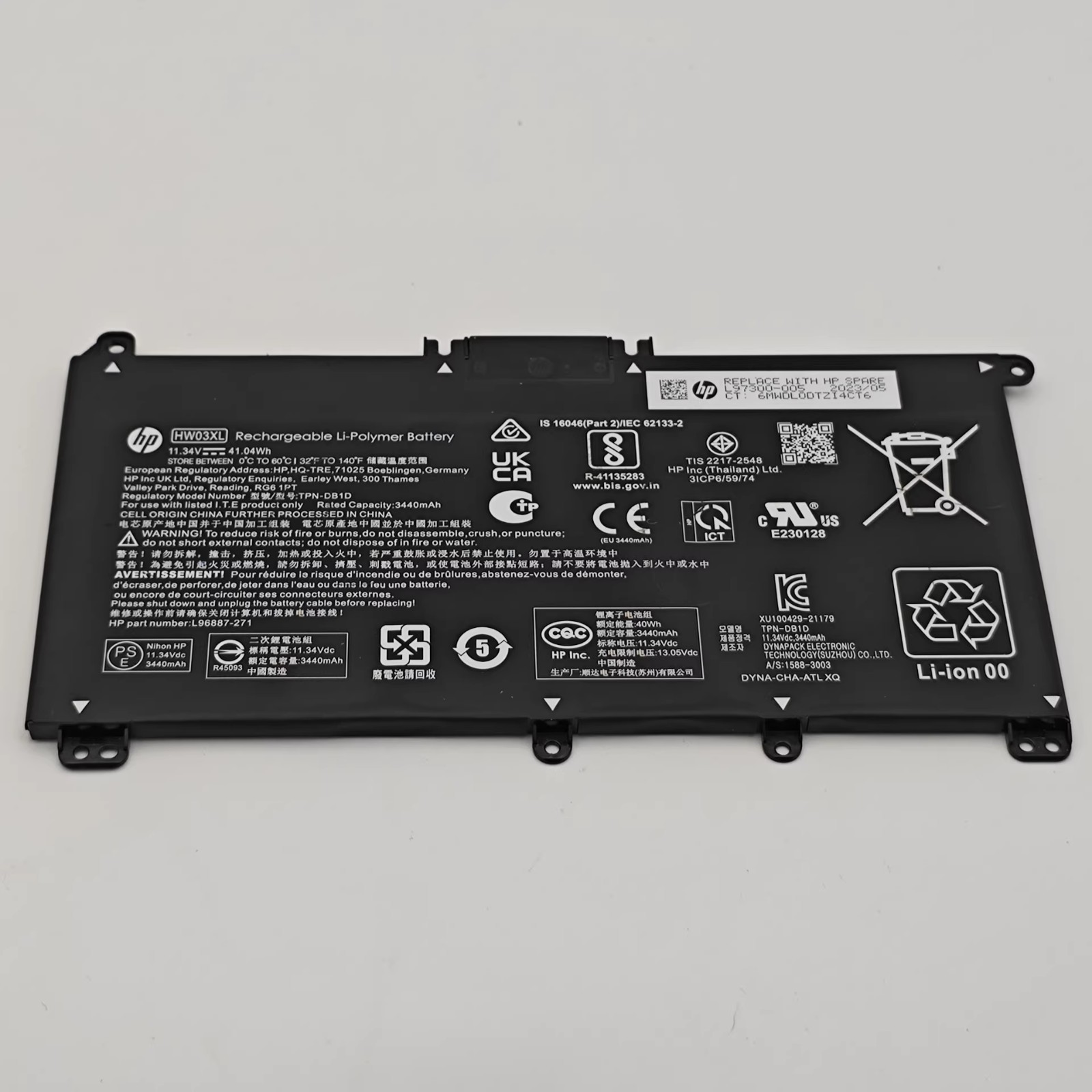 Genuine OEM HW03XL 11.34V 41.04Wh Battery for HP Pavilion 15-EG 17-CN L97300-005