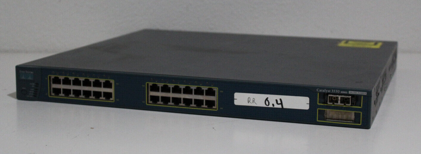 Cisco Catalyst 3550 WS-C3550-24PWR-SMI 24-Port Ethernet Switch - Tested