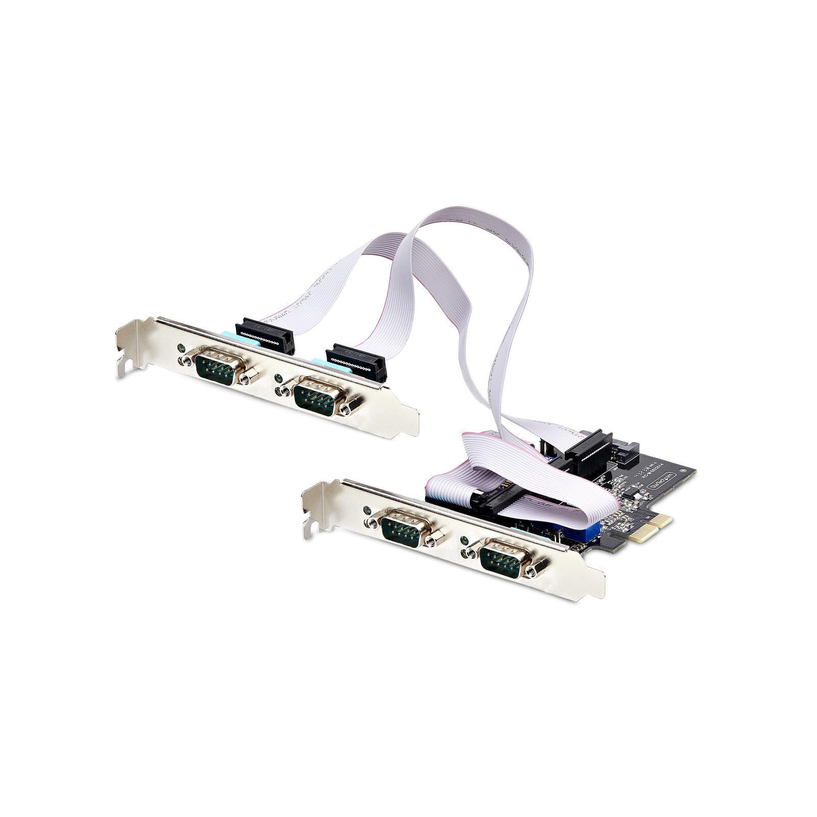 StarTech.com 4-Port Serial PCIe Card, Quad-Port PCI Express to RS232/RS422/RS...