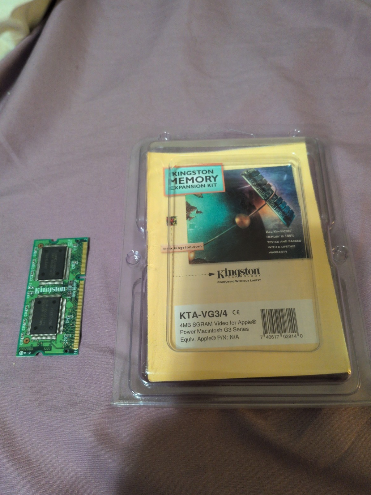 Kingston 4MB SGRAM Expansion Kit for Apple Power Macintosh G3 Series NEW IN BOX