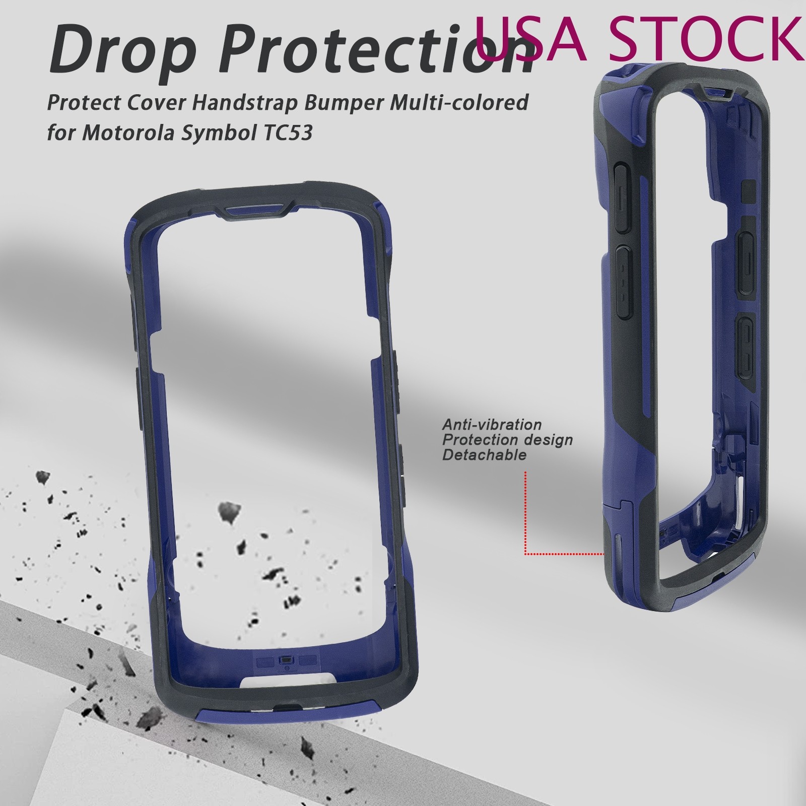 USA New Protective Cover Rugged Boot for Zebra TC53 TC58 Barcode Scanner STOCK