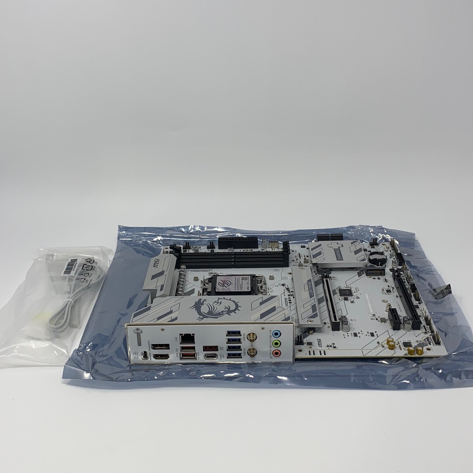 MSI B850 Gaming Plus WiFi6E ATX AM5 Motherboard, White/Gray