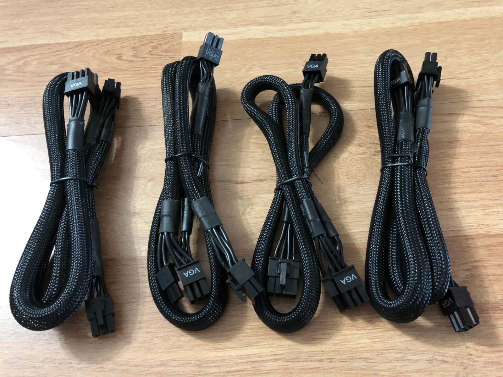 4 Pcs 8 PIN TO dual 8+6 pin PCIE VGA Cable for EVGA SuperNOVA 750-1300 G2 G3 