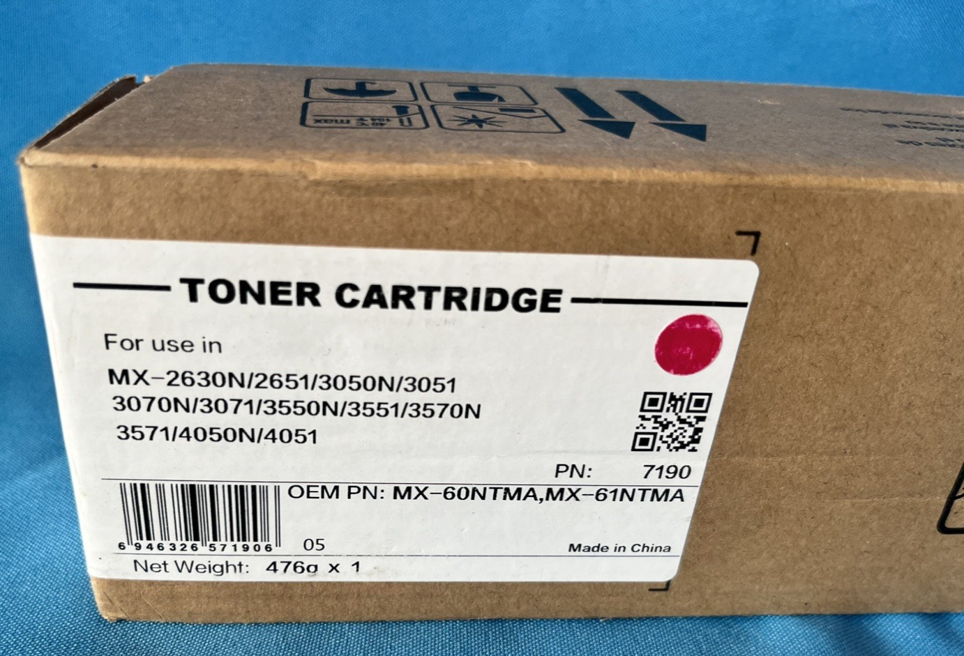 MX60NTBA Magenta Toner