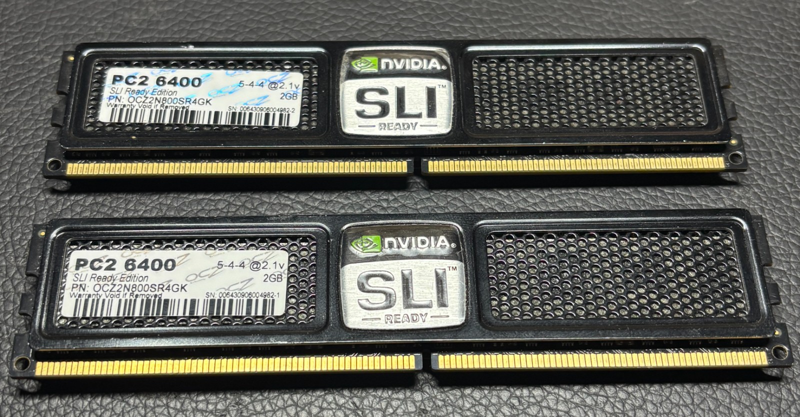 OCZ NVIDIA SLI Ready DDR2 4GB Kit 2x2GB PC2-6400 800MHz OCZ2N800SR4GK