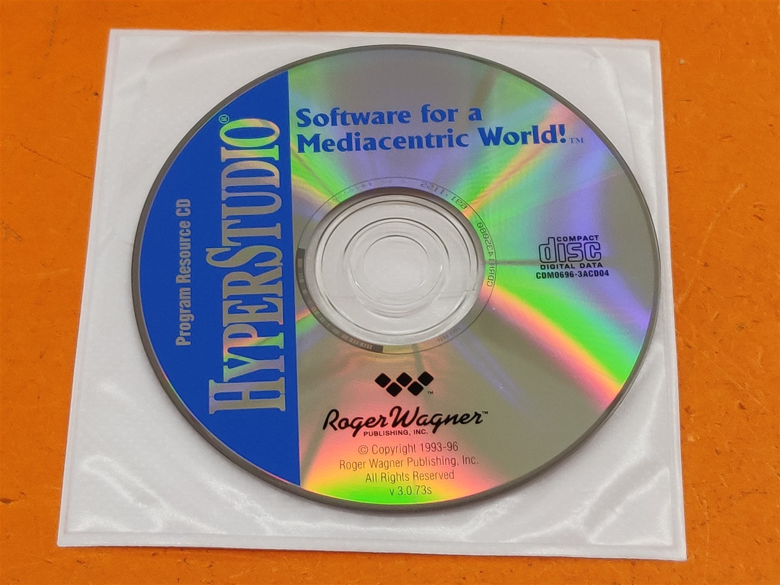 ⭐️⭐️⭐️⭐️⭐️ 1993-96 HyperStudio Resource CD: Software for the Mediacentric World