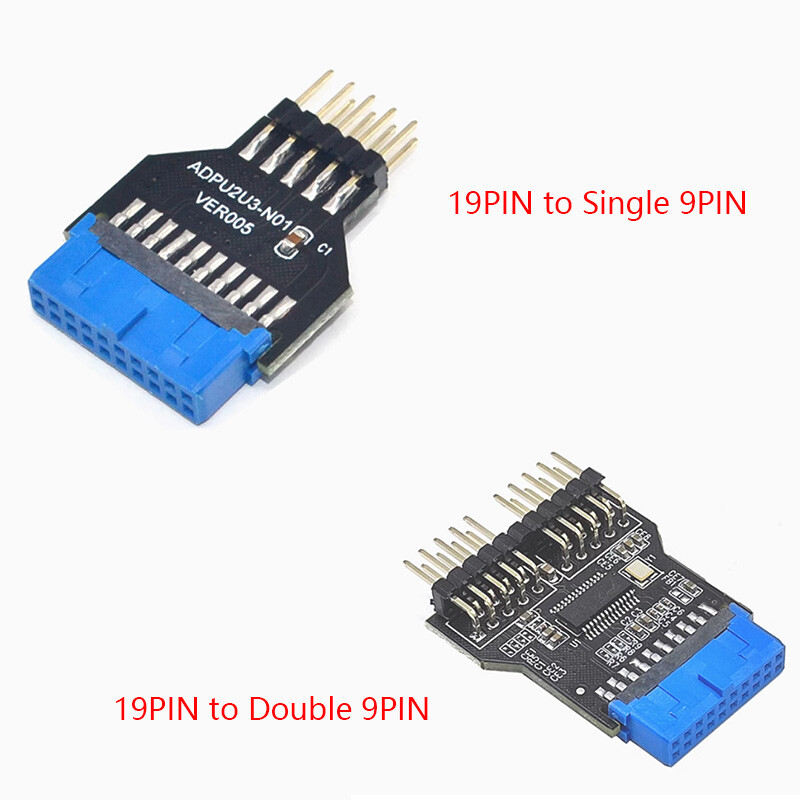 USB 3.0 19Pin Female to USB2.0 Single/Double 9Pin USB Hub Motherboard Header